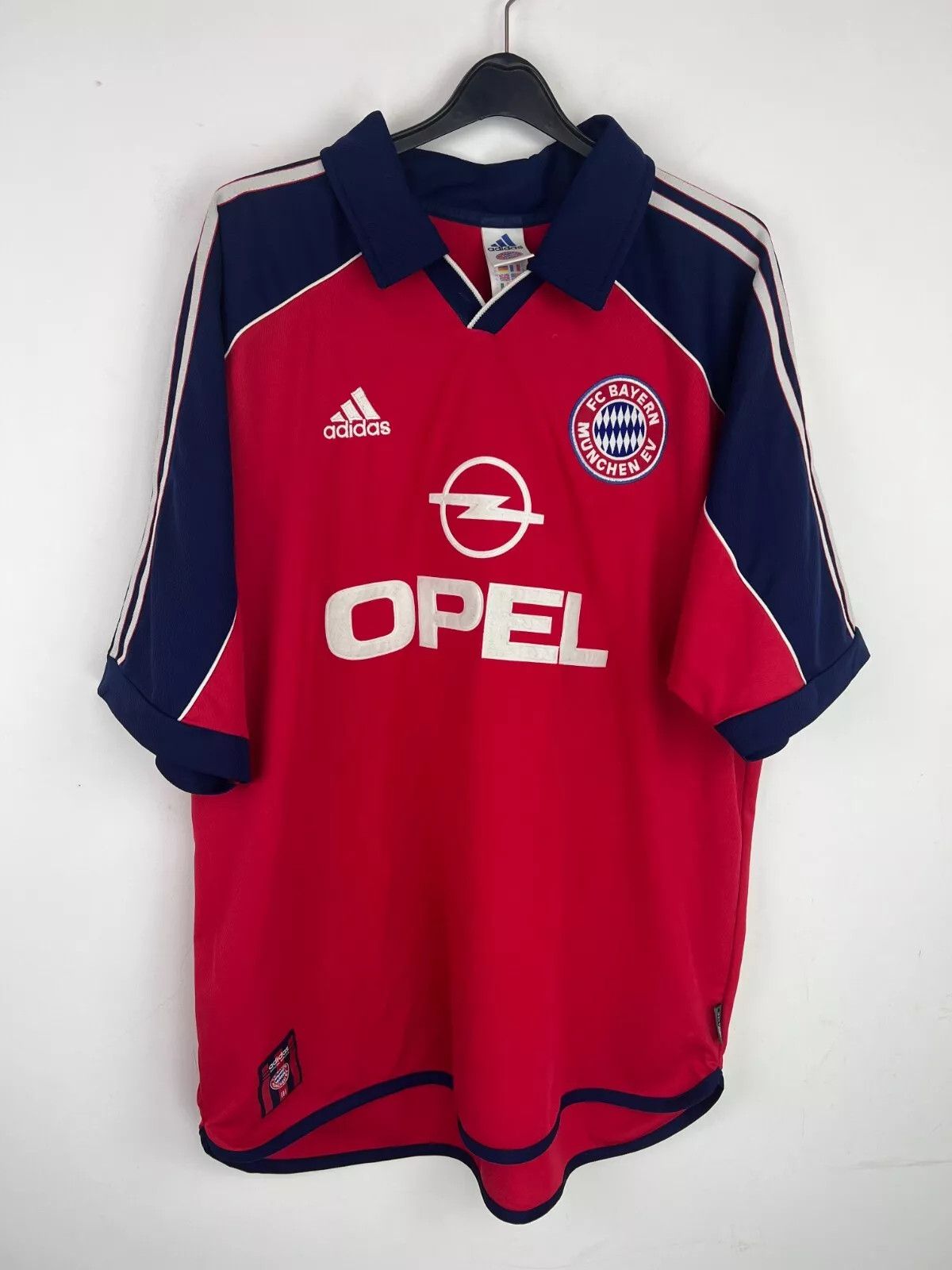 Adidas Bayern Munich Munchen 1999/00 Home Kit Soccer Jersey Size US XL / EU 56 / 4 - 13 Thumbnail