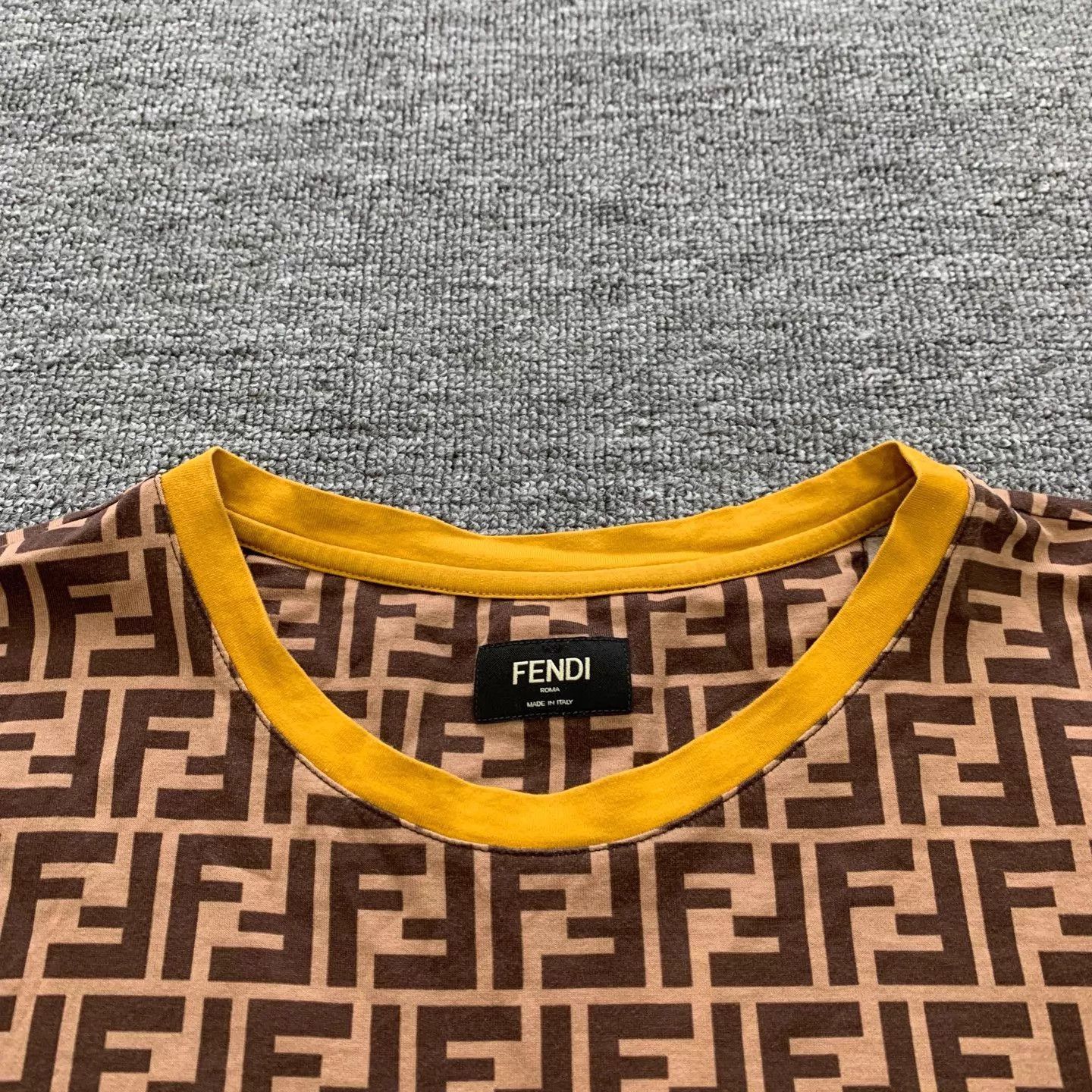 Fendi Fendi FF Monogram Brown Short Sleeve T-Shirt S 95 New Size US S / EU 44-46 / 1 - 6 Thumbnail