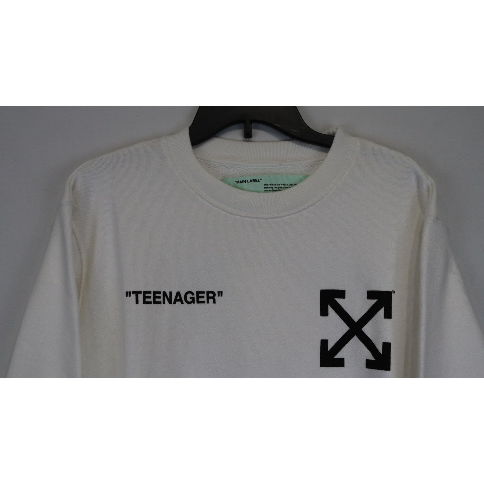 Off-White o1rshd1 Q:2/ Flamed Bart Slim Crewneck in White/Multicolor Size US M / EU 48-50 / 2 - 6 Thumbnail