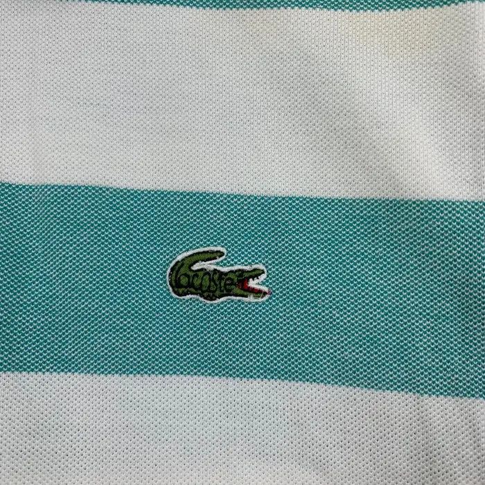 Lacoste Vintage 90’ LACOSTE FRANCE Embossed Logo Striped Polo Size S / US 4 / IT 40 - 4 Thumbnail