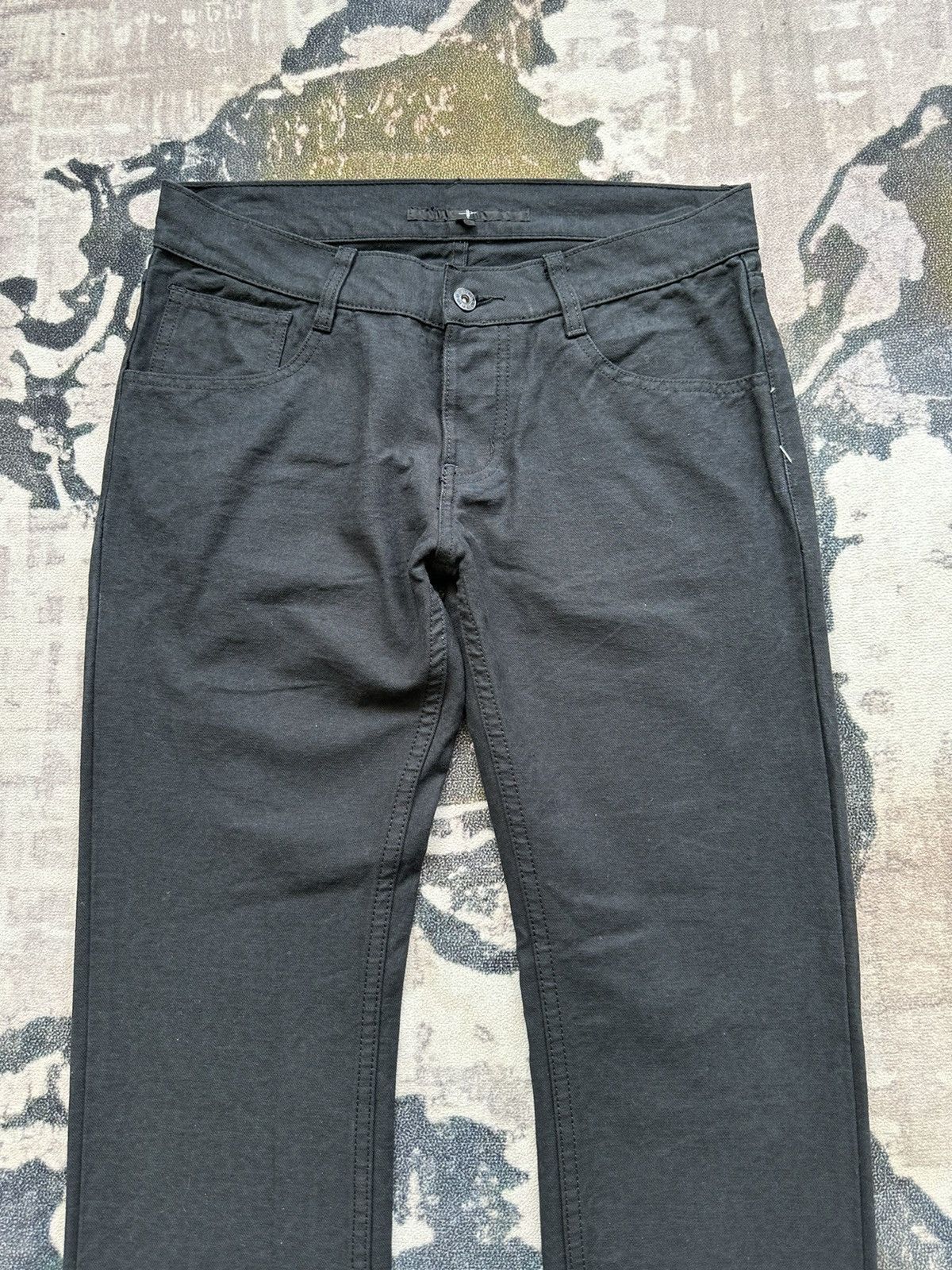 NO ID No ID Japan black denim avantgarde slim rocker fashion Size US 32 / EU 48 - 9 Thumbnail