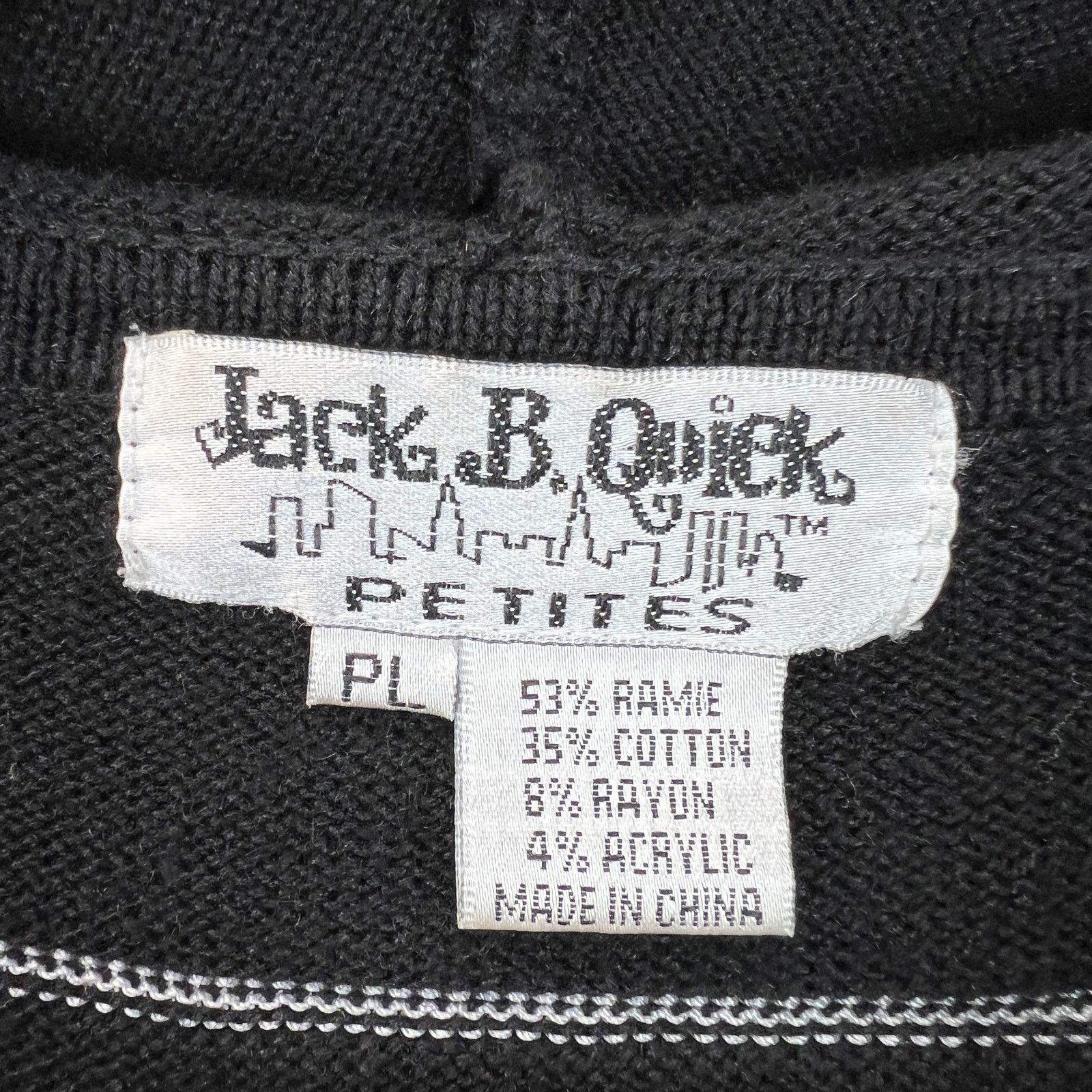 Other Jack B Quick Womens Hooded Cardigan 90s Cheerleading Sz PL Size M / US 6-8 / IT 42-44 - 5 Thumbnail