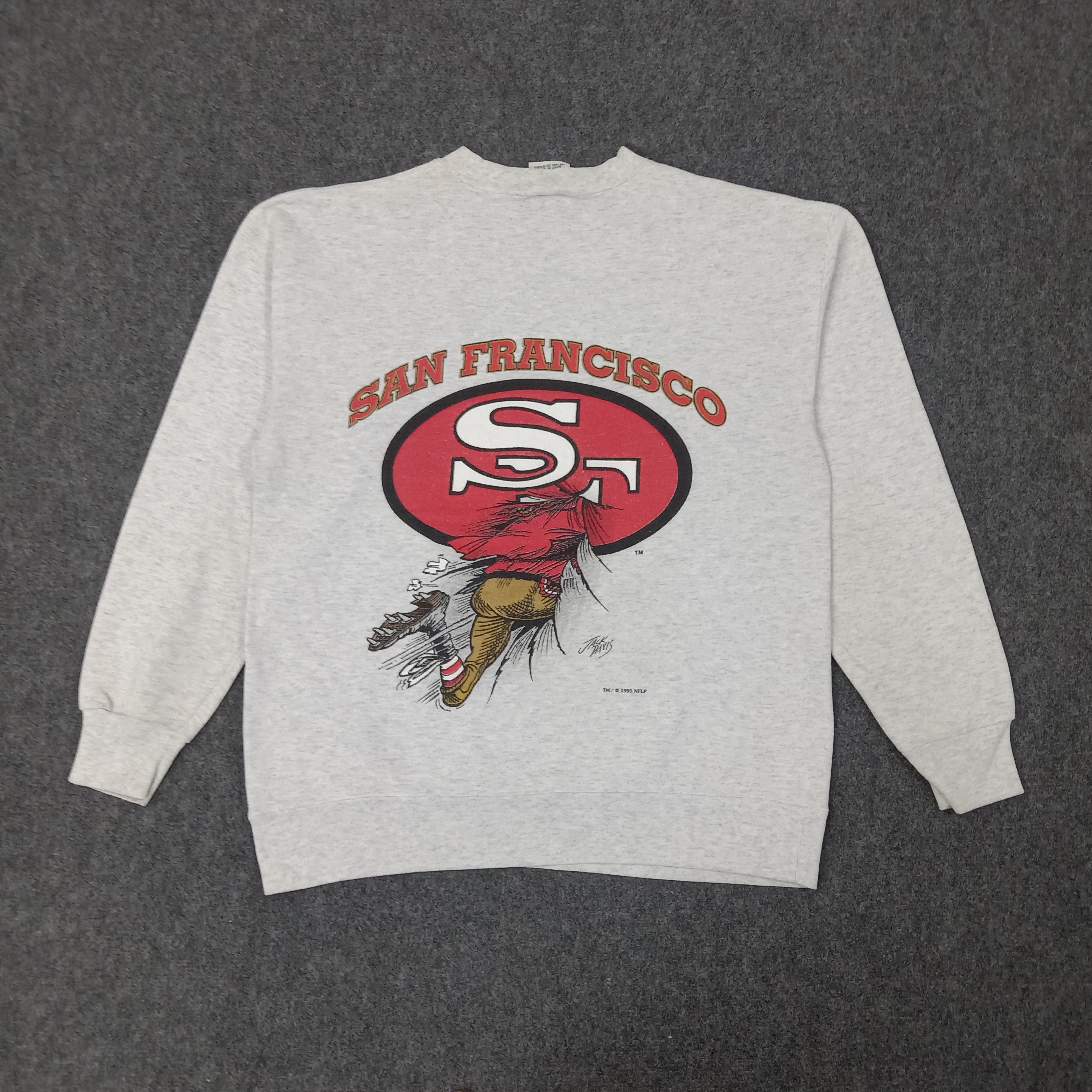 Nutmeg Nutmeg San Francisco 49ers Mirror Print Sweatshirt C261N7 Size US M / EU 48-50 / 2 - 5 Thumbnail
