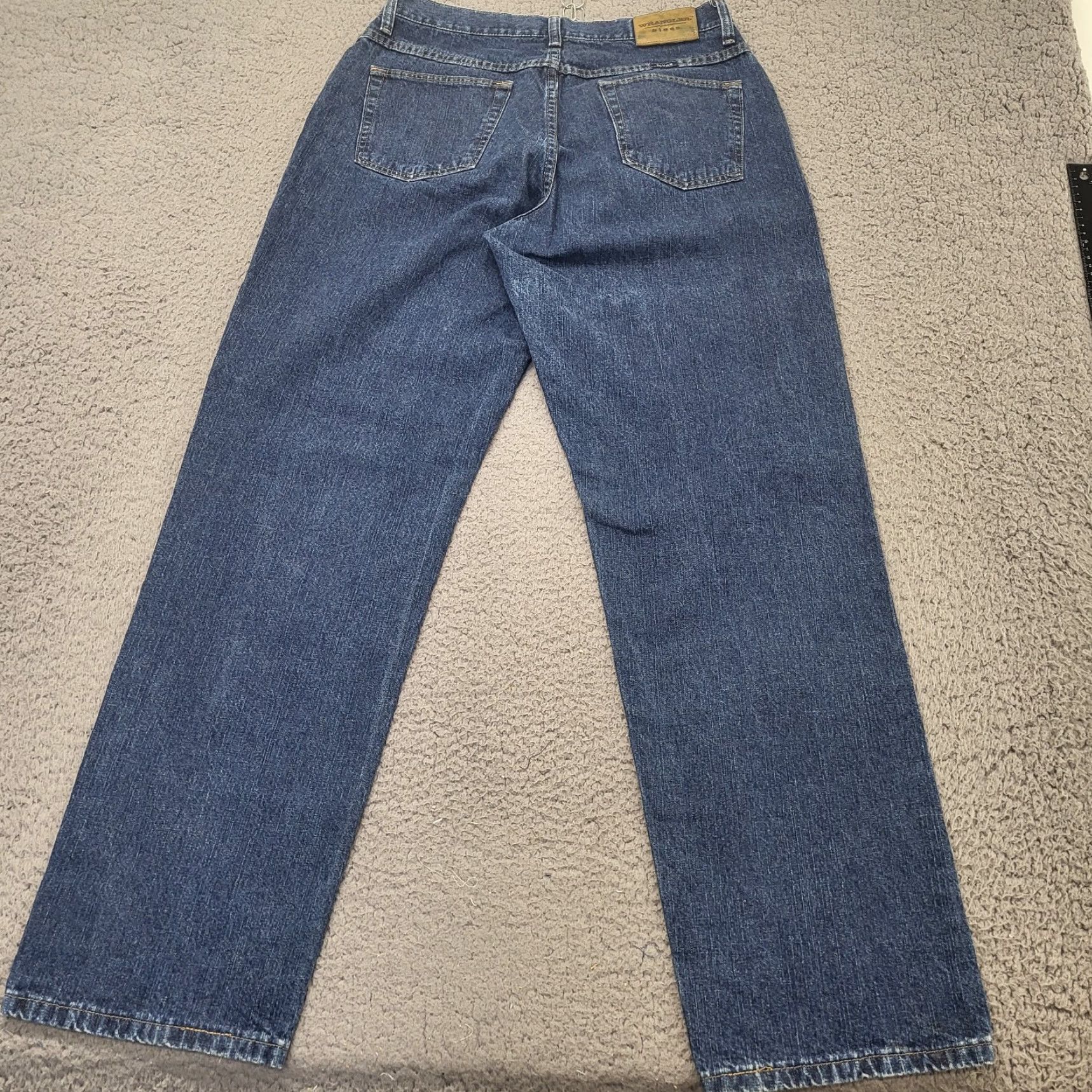 Wrangler Wrangler Blues Jeans Women's Size 8 X 32 Blue Denim Dark Wash Cowgirl Western Jeans Regular Women Size 30" / US 8 / IT 44 - 3 Thumbnail
