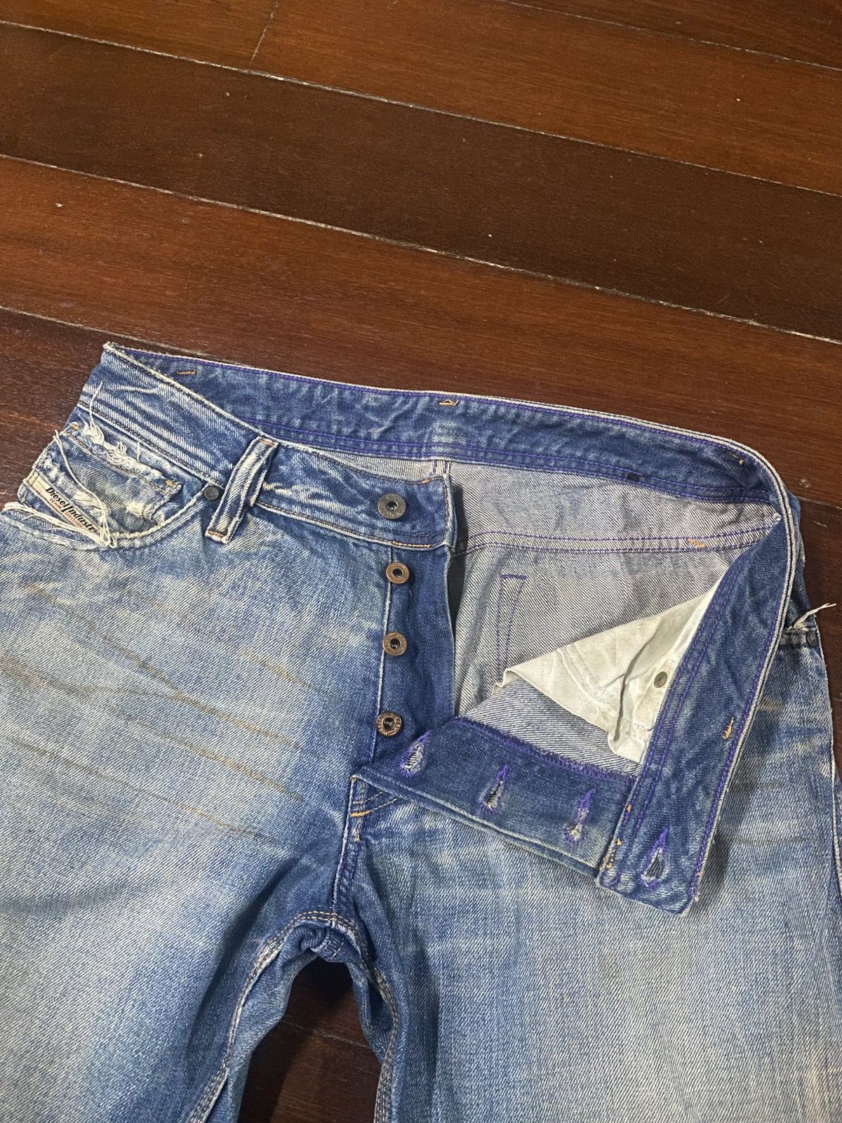 Diesel Vintage y2k Diesel Jeans Flared boot cut distressed wide Size US 33 - 16 Thumbnail