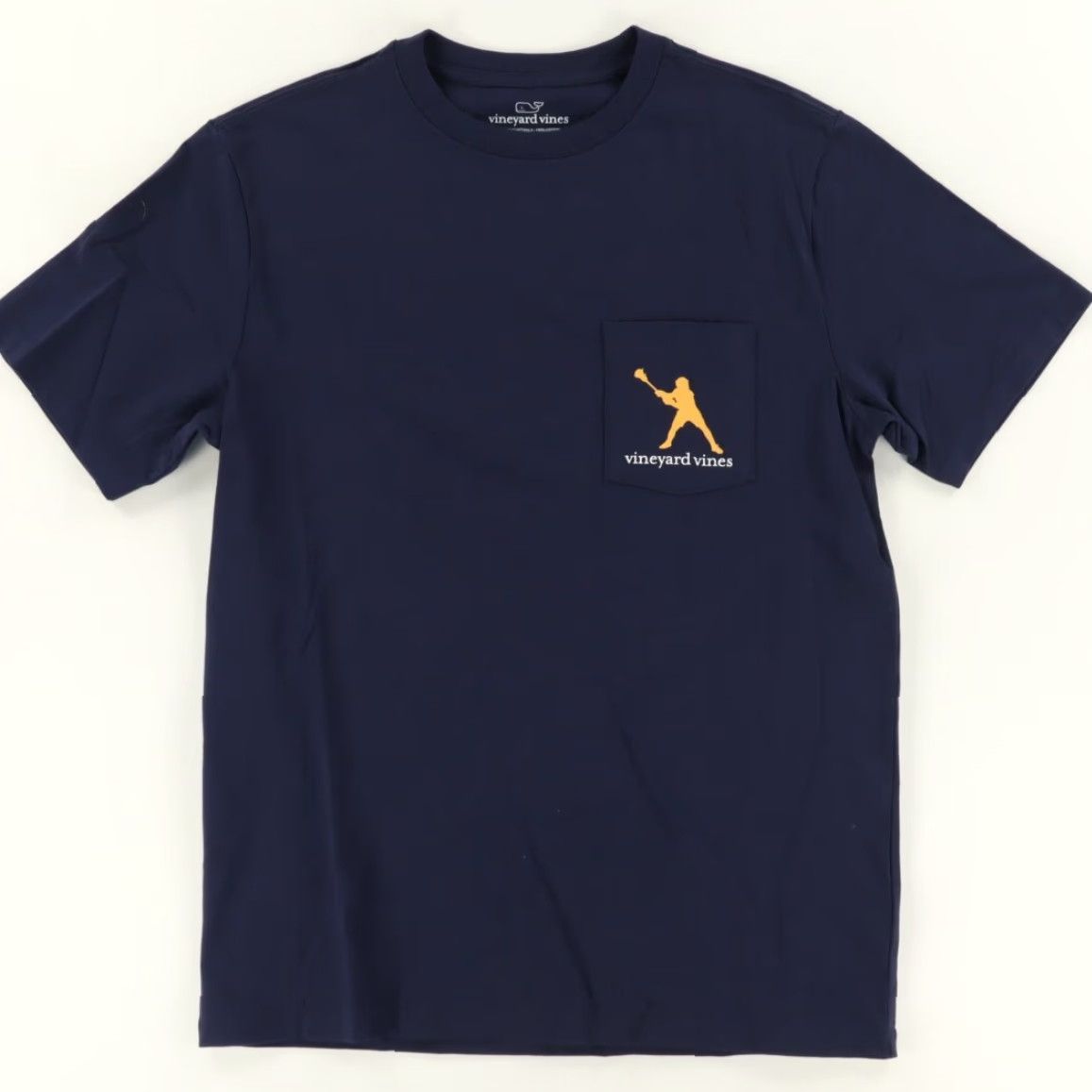 Vineyard Vines Vineyard Vines Lacrosse Solid T-Shirt Navy Blue Men's S Size US S / EU 44-46 / 1 - 4 Thumbnail