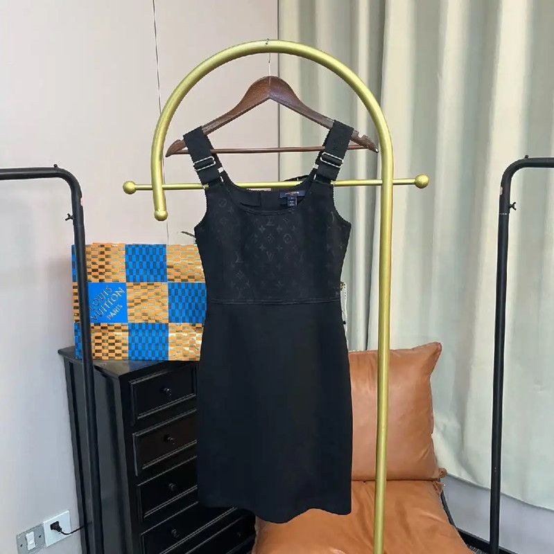 Louis Vuitton Louis Vuitton Black Nylon Mini Dress 0089 Size XS / US 0-2 / IT 36-38 - 1 Thumbnail