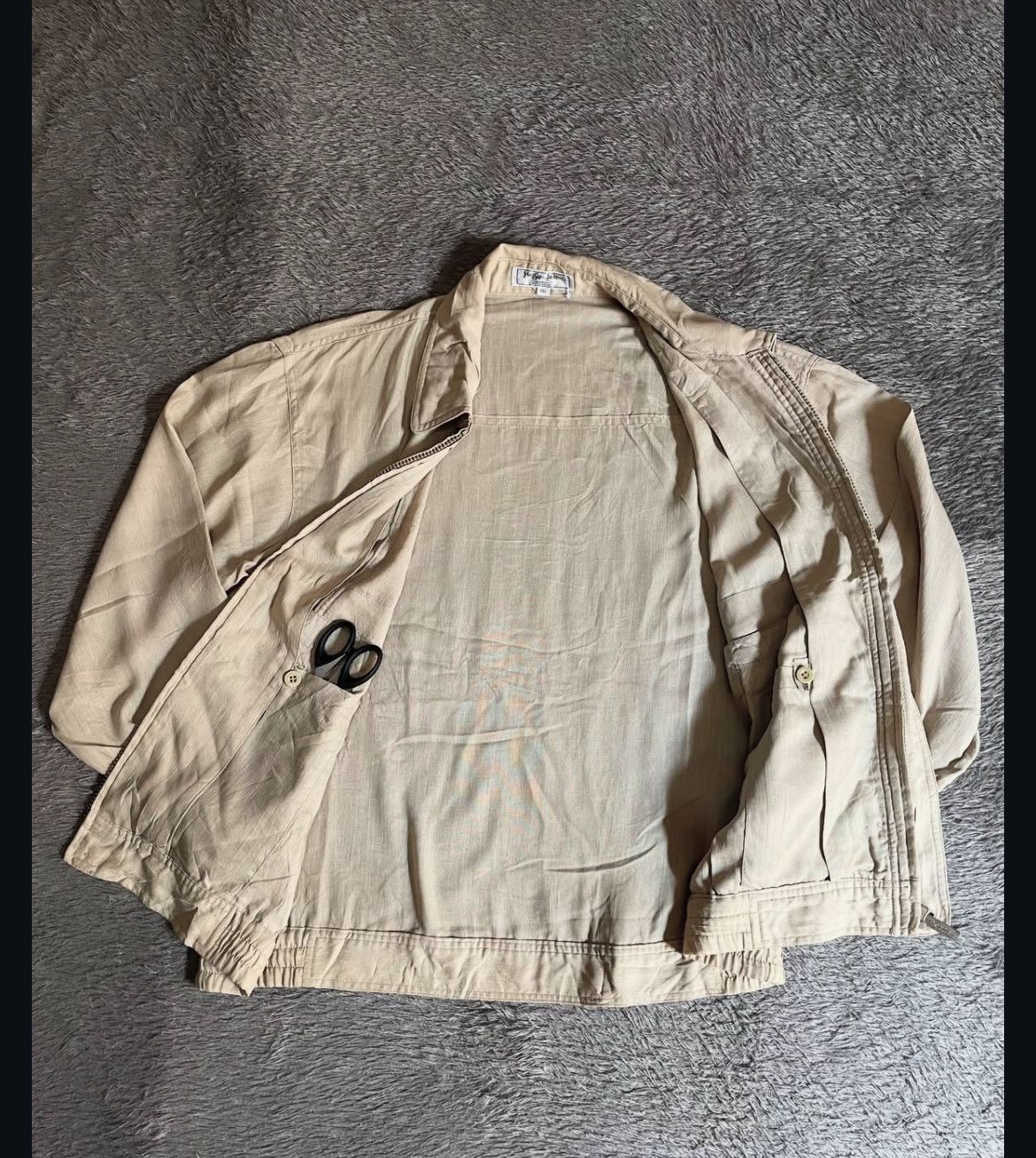 Yves Saint Laurent 1990s Yves Saint Laurent YSL Linen Jacket Size US L / EU 52-54 / 3 - 2 Thumbnail