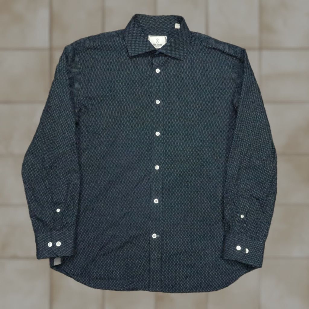 Todd Snyder Todd Snyder Dress Shirt Mens Large 16.5 Blue Polka Dot Long Sleeve Button-Up Size US L / EU 52-54 / 3 - 1 Thumbnail