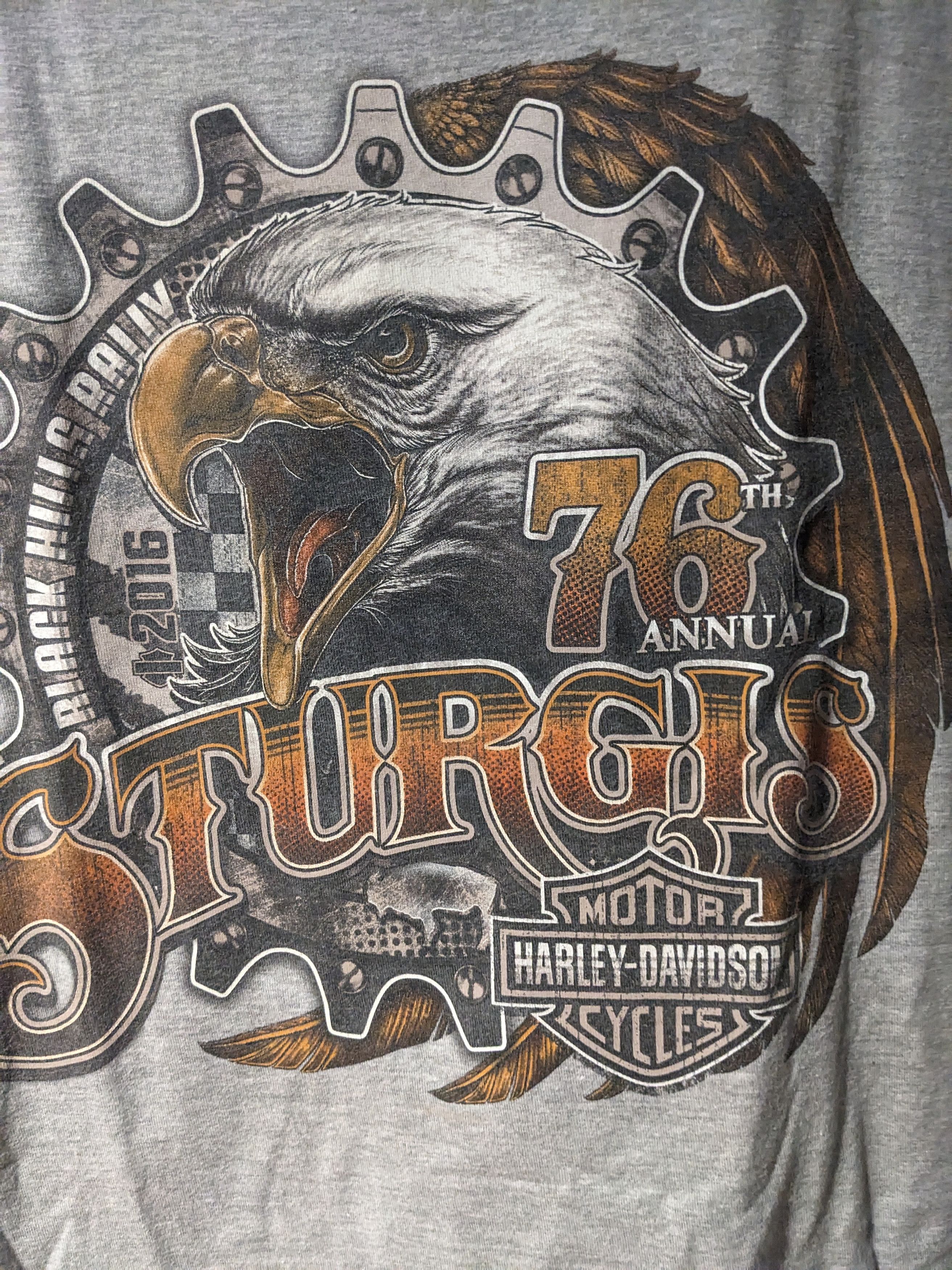 Harley Davidson Vintage 2016 Harley Davidson Motorcycle Anniversary T-Shirt Size US XL / EU 56 / 4 - 2 Thumbnail