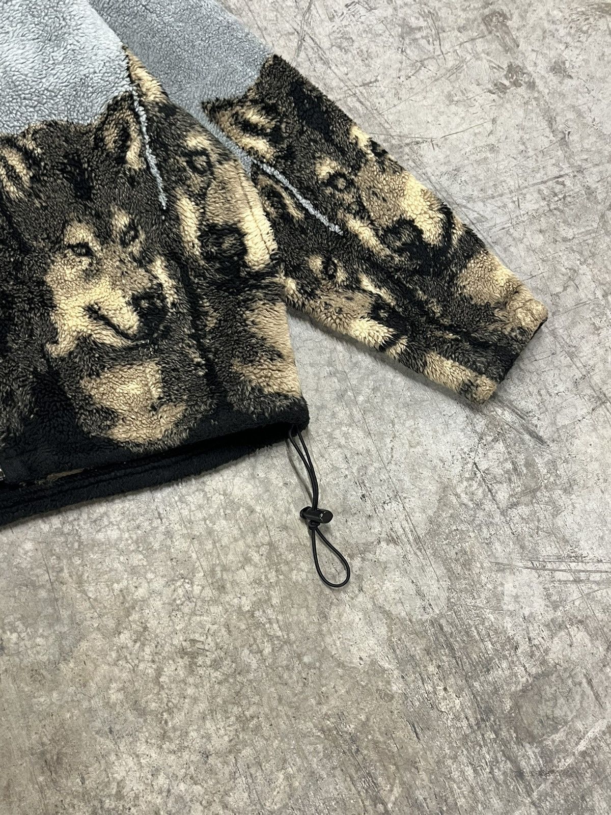 Vintage All over print fleece vintage wolf nature animals fall rare Size US M / EU 48-50 / 2 - 6 Thumbnail