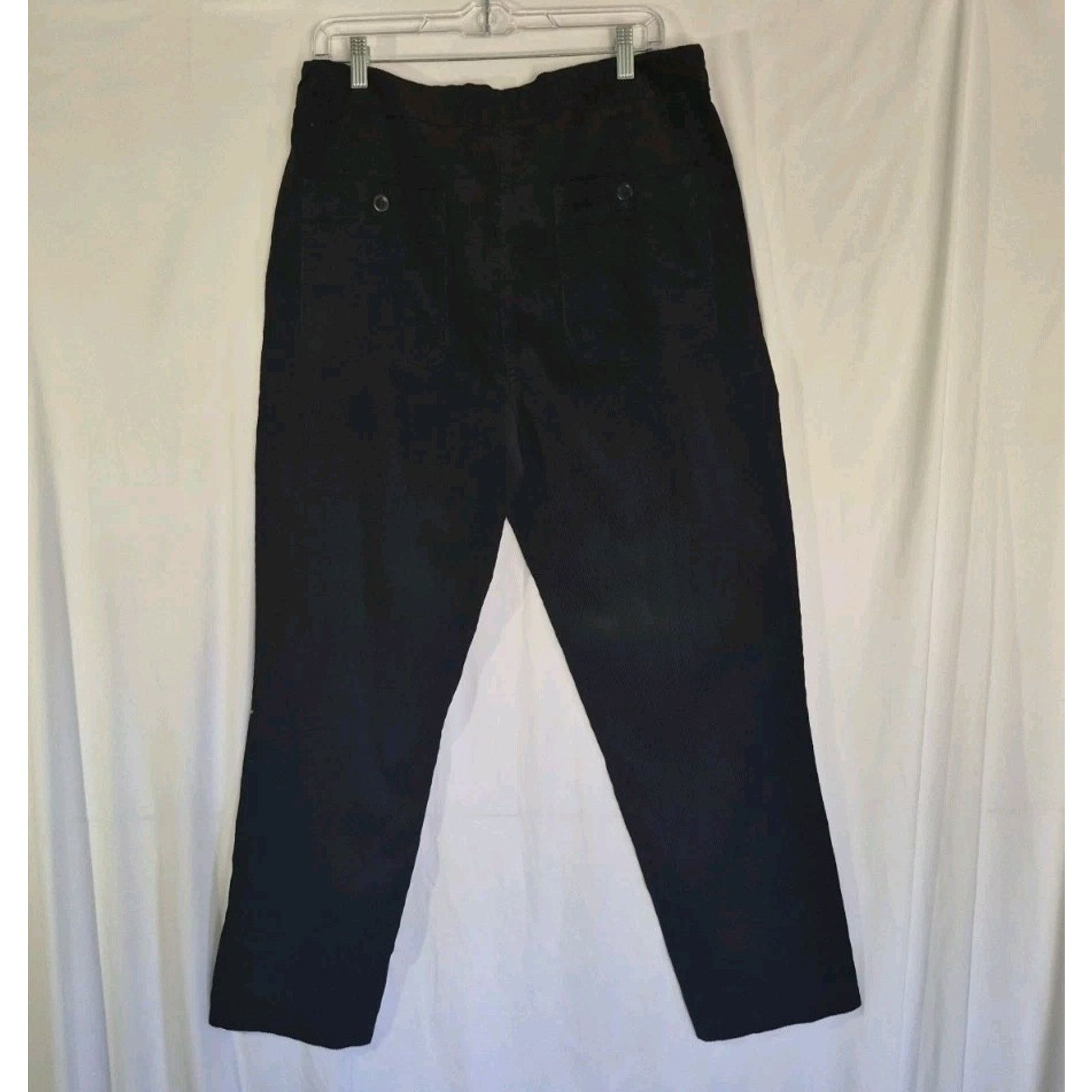 Other New w/Tag Poetry Women's Black Corduroy Cotton Trouser US 10 Size 32" / US 10 / IT 46 - 6 Thumbnail