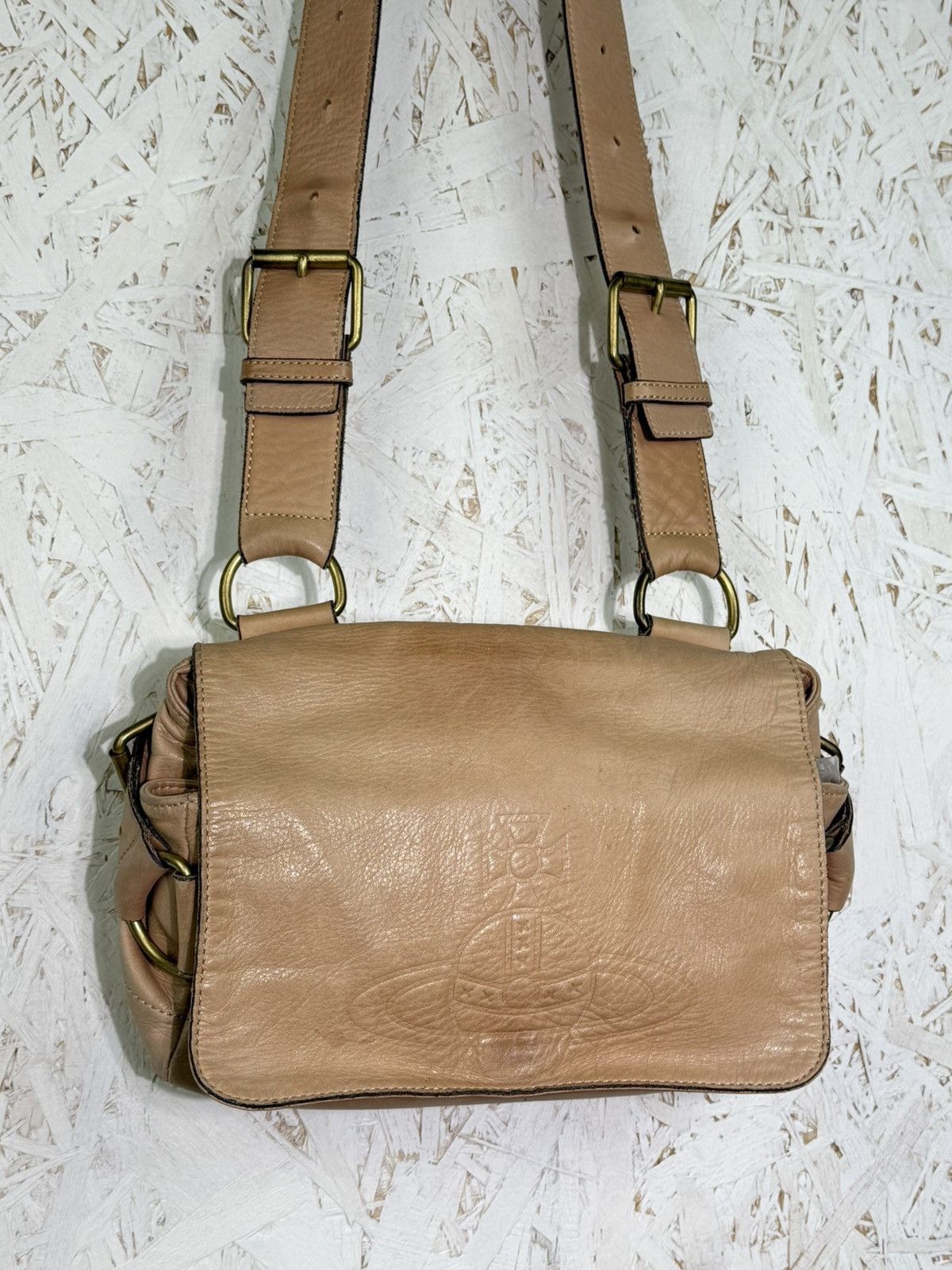 Vivienne Westwood Vivienne Westwood Beige Leather Shoulder Bag Pre-Loved Size ONE SIZE - 2 Thumbnail