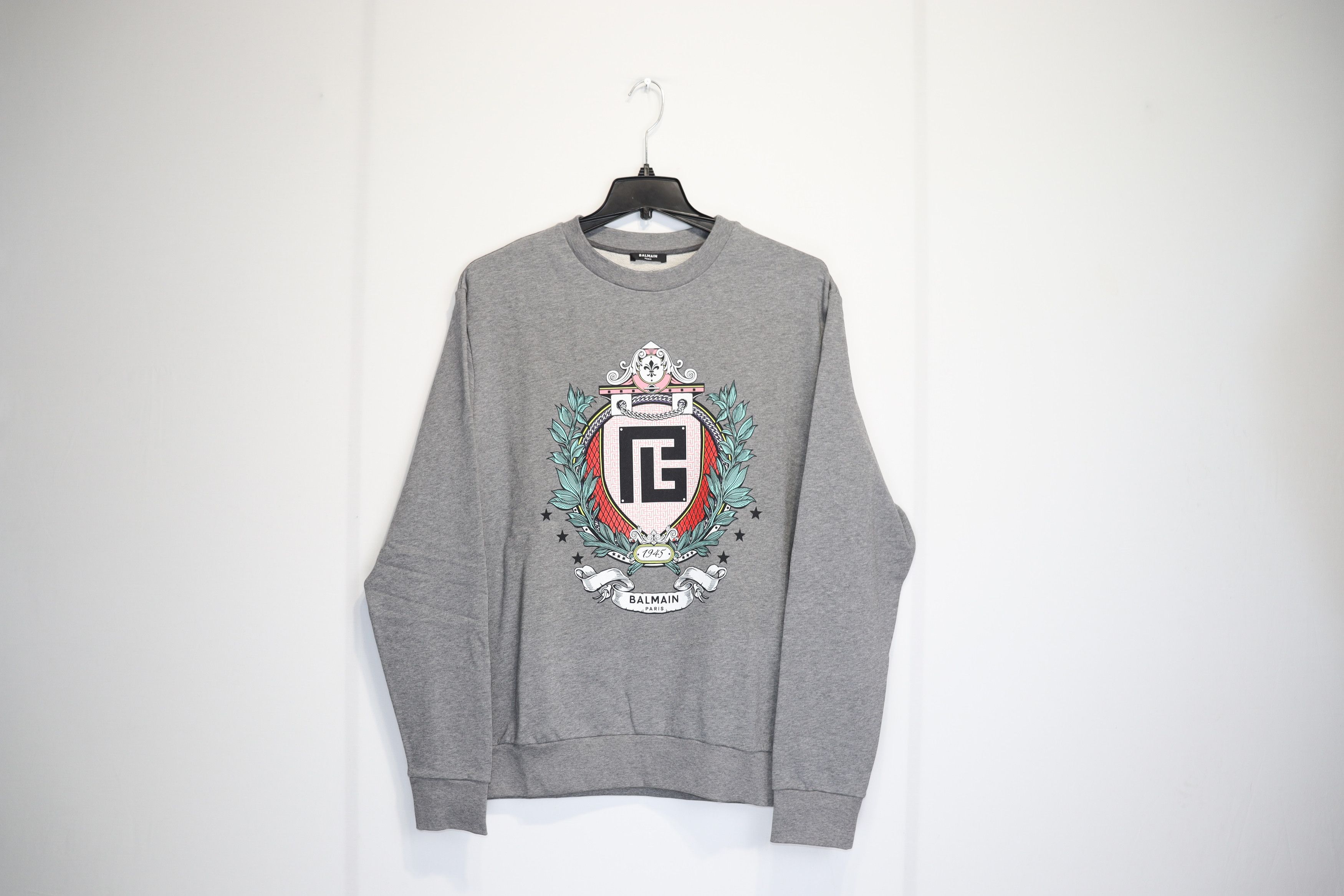 Balmain o1rshd1 Sweatshirt in Grey Size US M / EU 48-50 / 2 - 3 Thumbnail