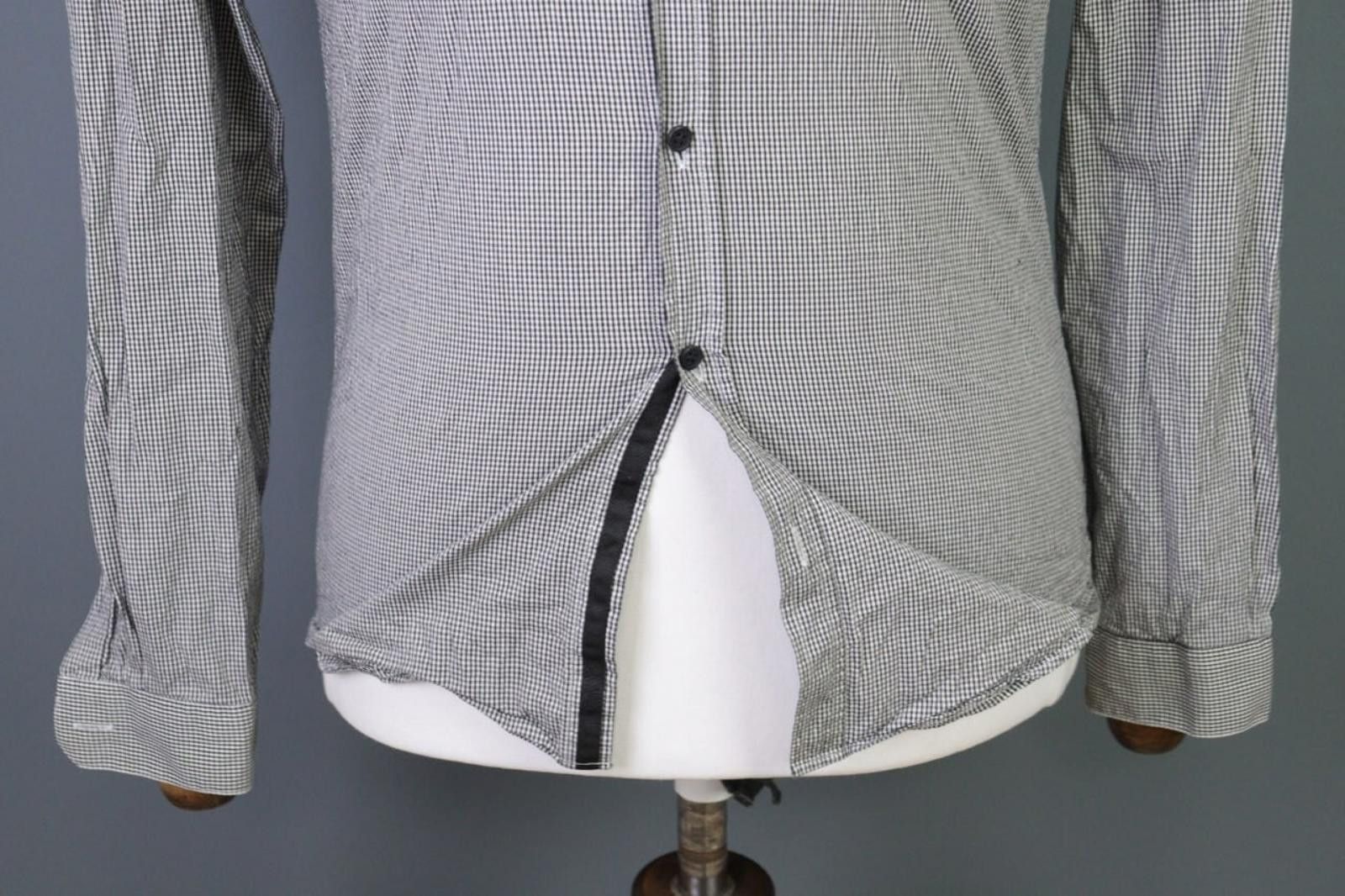 The Kooples The Kooples Sport Fitted Check Gray Shirt Size S Size US S / EU 44-46 / 1 - 5 Thumbnail