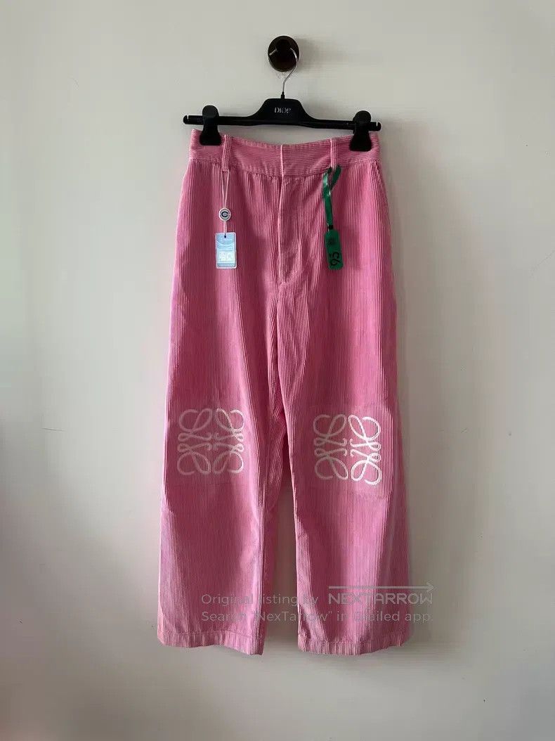 Loewe Loewe Pink corduroy double knee logo jeans Size 25" / US 0 / IT 36 - 1 Thumbnail