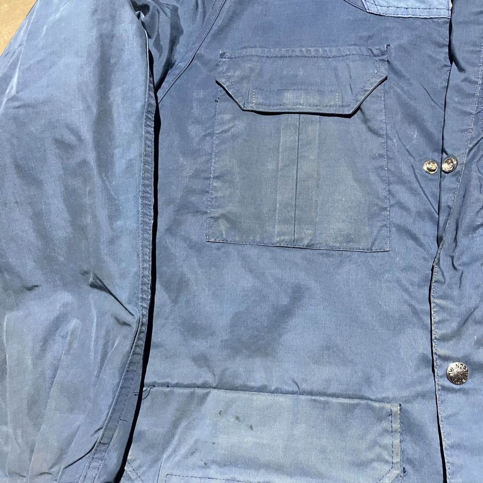 The North Face × Vintage Vintage 70s The North Face Blue Parka Mountain Jacket Size US M / EU 48-50 / 2 - 2 Thumbnail