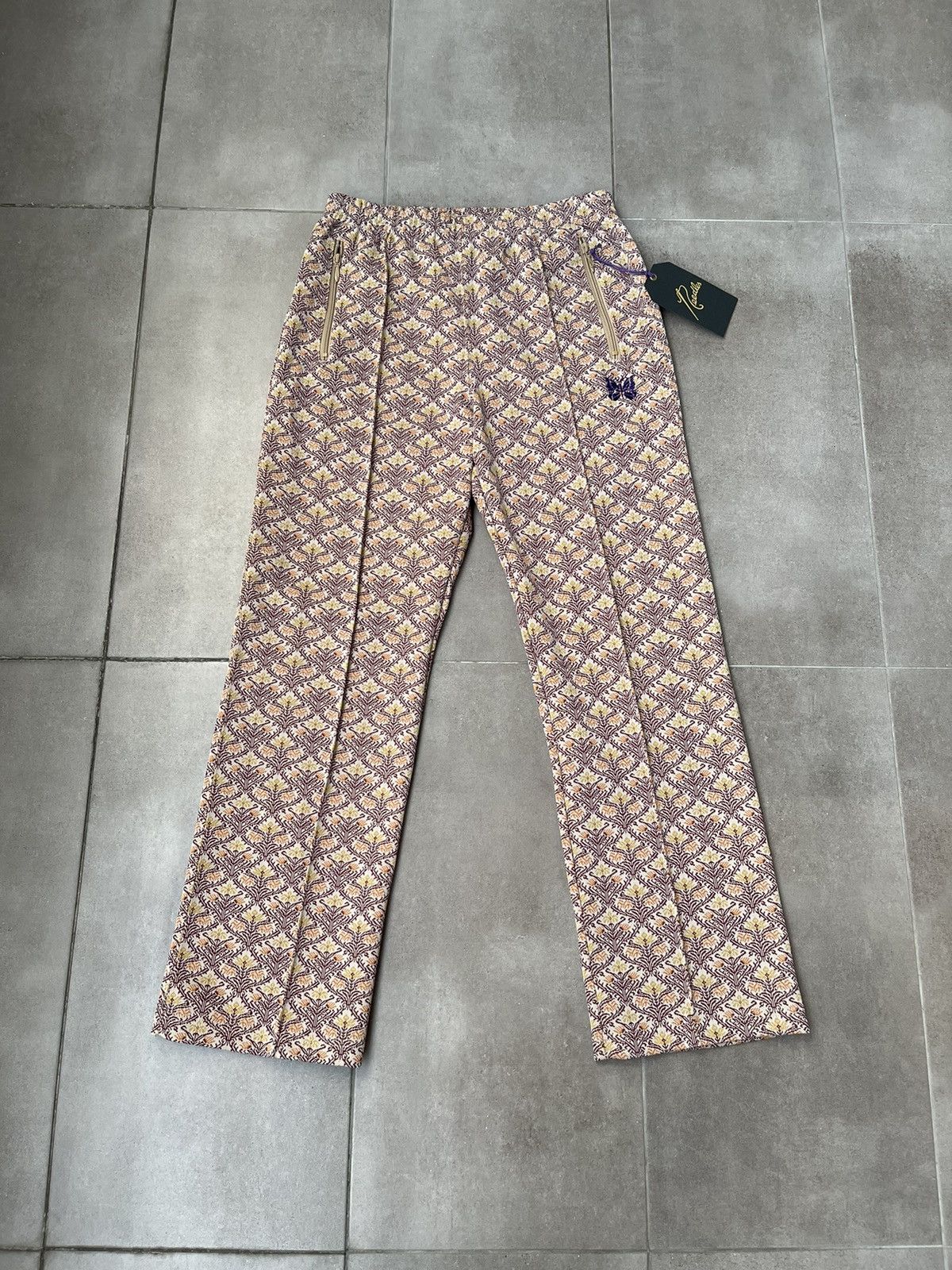 Needles !DS! DS23 Needles Butterfly Logo "Arabesque" Track Pants Size US 32 / EU 48 - 3 Thumbnail