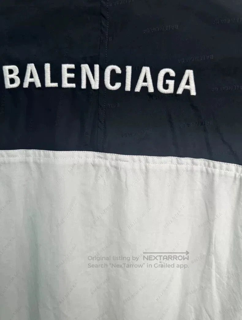 Balenciaga Balenciaga Black White Windbreaker Jacket. Size US XL / EU 56 / 4 - 5 Thumbnail