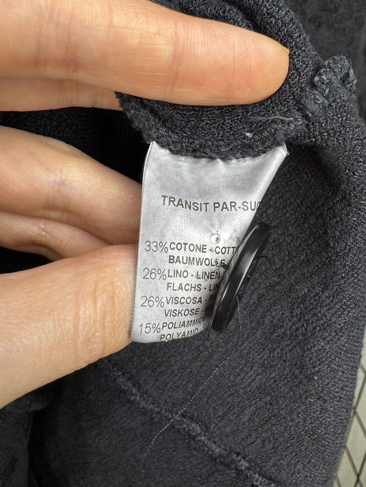 Transit Transit Par Such black avant garde linen blend Blazer Size XS / US 0-2 / IT 36-38 - 11 Thumbnail