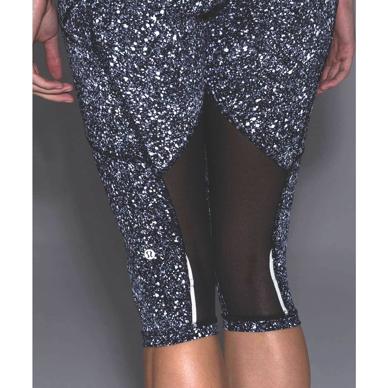 Lululemon EUC Lululemon Outrun High-Rise Mesh Insert Crop Sz. 4 Size 27" / US 4 / IT 40 - 6 Thumbnail