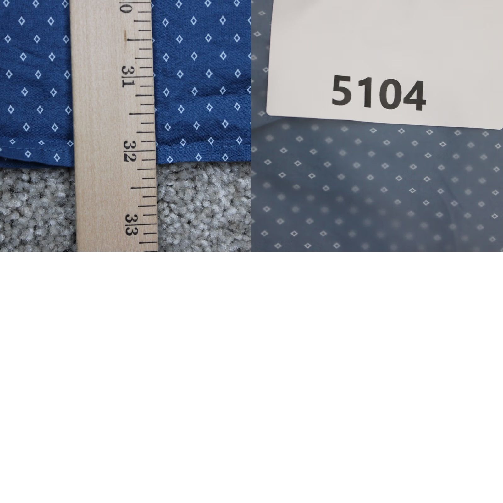 Banana Republic Banana Republic Shirt Men 2XL Blue Geometric L/S Button-Up Stretch 100% Cotton Slim Regular Vintage No Size US XXL / EU 58 / 5 - 9 Thumbnail