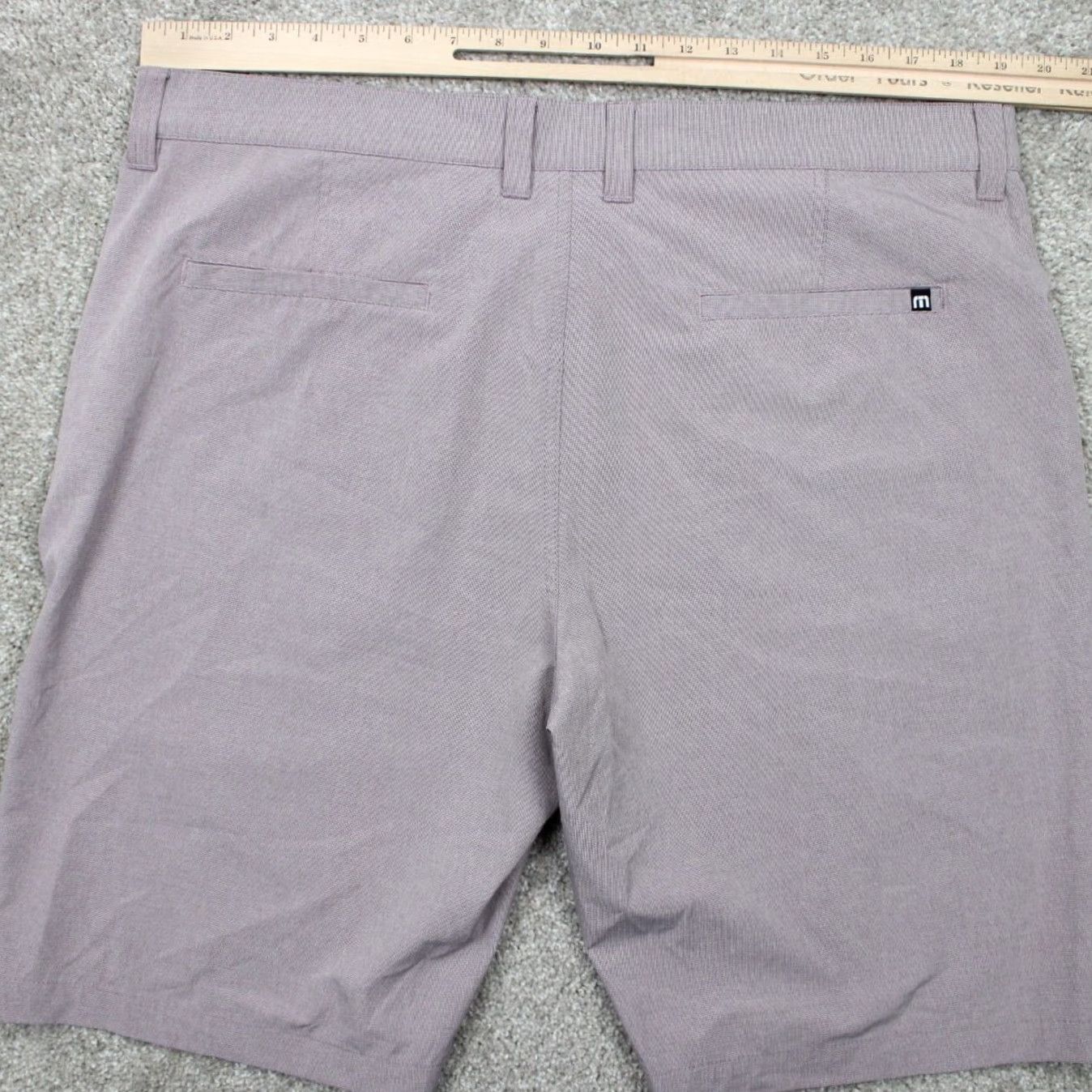 TravisMathew Travis Mathew Beck Shorts Mens 38 Purple Flat Front Golf Stretch 10" Inseam Size US 38 / EU 54 - 6 Thumbnail