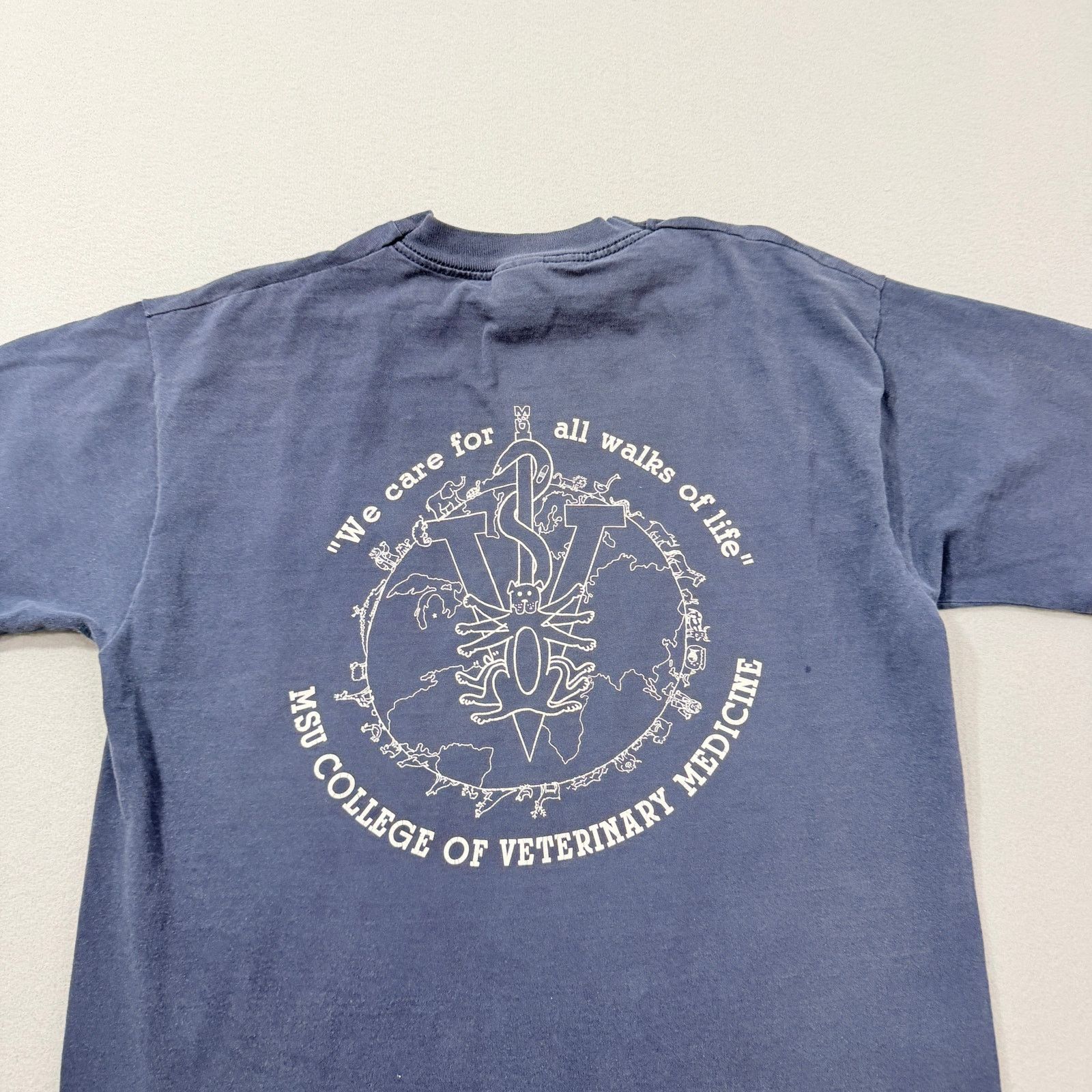 Vintage Vintage MSU College of Veterinary Medicine Shirt Large 90s Size US L / EU 52-54 / 3 - 9 Thumbnail
