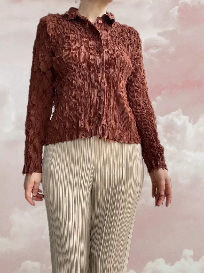 Other Issey Miyake size:2 Brown mainline heavy-duty patch cardig Size S / US 4 / IT 40 - 2 Thumbnail