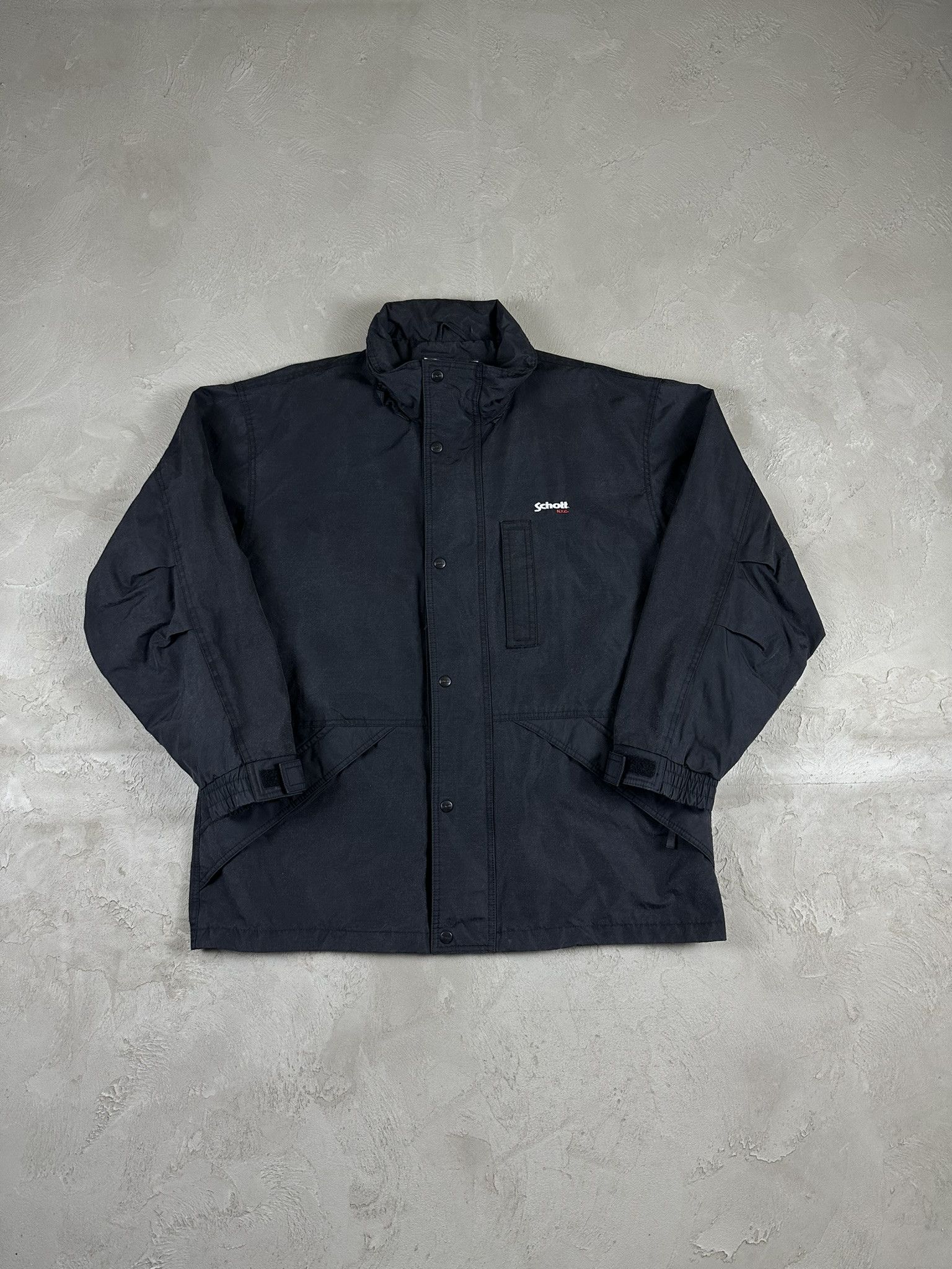 Schott Vintage Schott Nylon Long Logo Military Jacket Size US XL / EU 56 / 4 - 1 Thumbnail