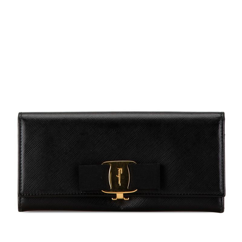 Salvatore Ferragamo Salvatore Ferragamo Salvatore Ferragamo Vara Leather Long Wallet Leather Long Wallet in Very Good Condition Size ONE SIZE - 1 Thumbnail