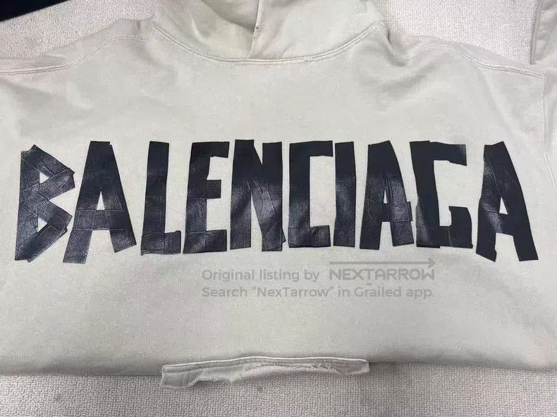 Balenciaga Balenciaga Alphabet Printed Hooded Sweatshirt Size US XS / EU 42 / 0 - 3 Thumbnail