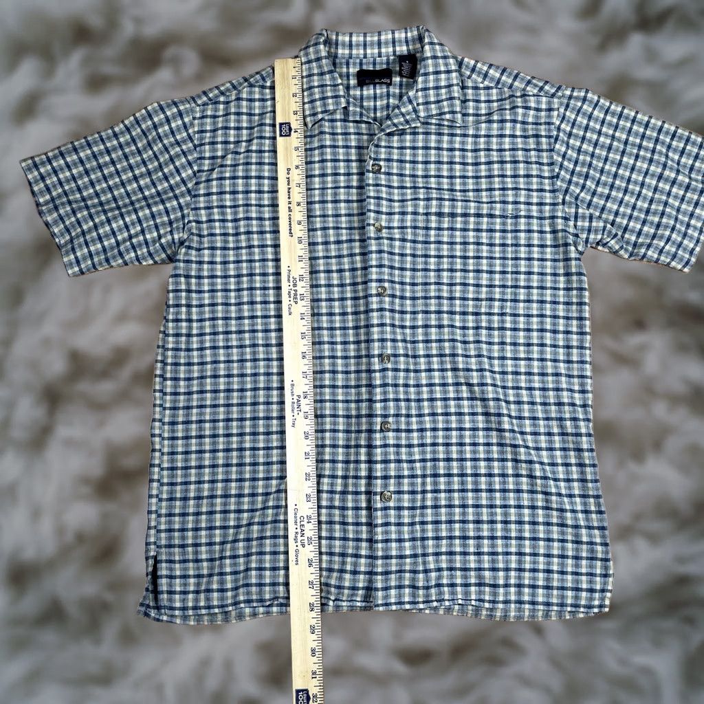 Bill Blass Bill Blass Shirt Men’s S Small Linen Blend Check Button Up Short Sleeve Casual Mens Shirt Size US S / EU 44-46 / 1 - 1 Thumbnail