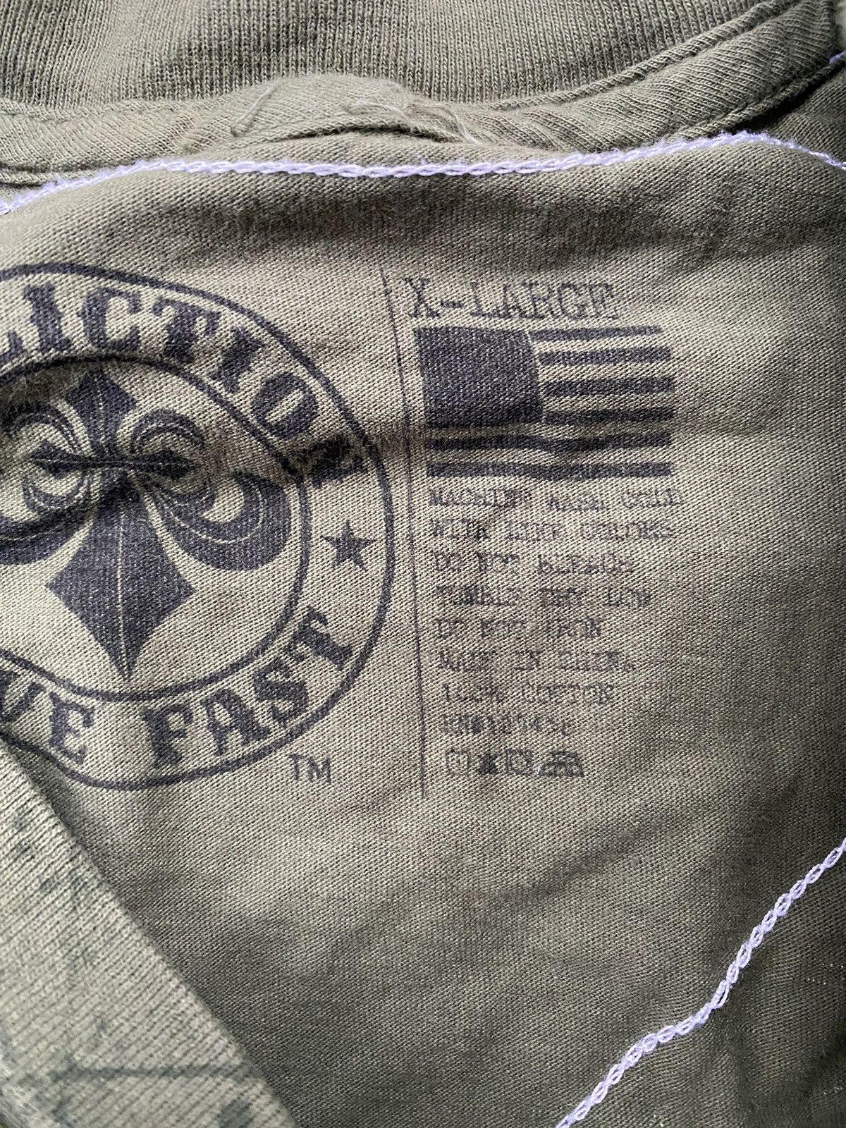 Affliction Vintage Y2K Affliction Distressed Style Cotton Grunge Tee Size US XL / EU 56 / 4 - 4 Thumbnail
