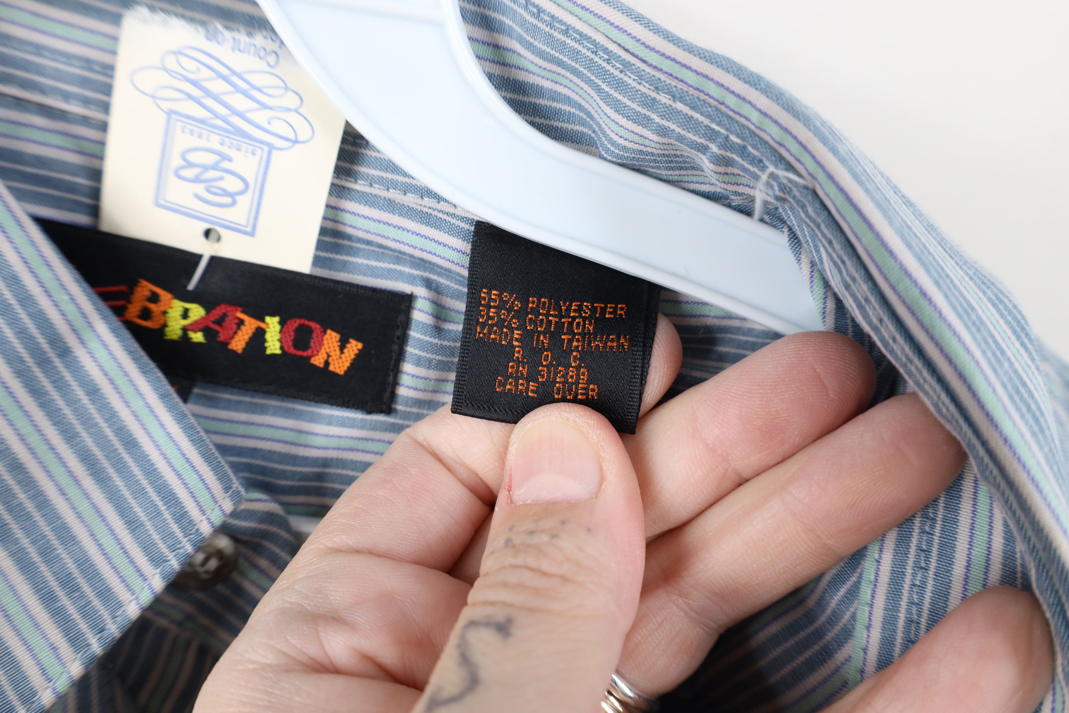 Vintage Deadstock Vintage 80s 90s Streetwear Block Button Down Shirt Size US M / EU 48-50 / 2 - 10 Thumbnail