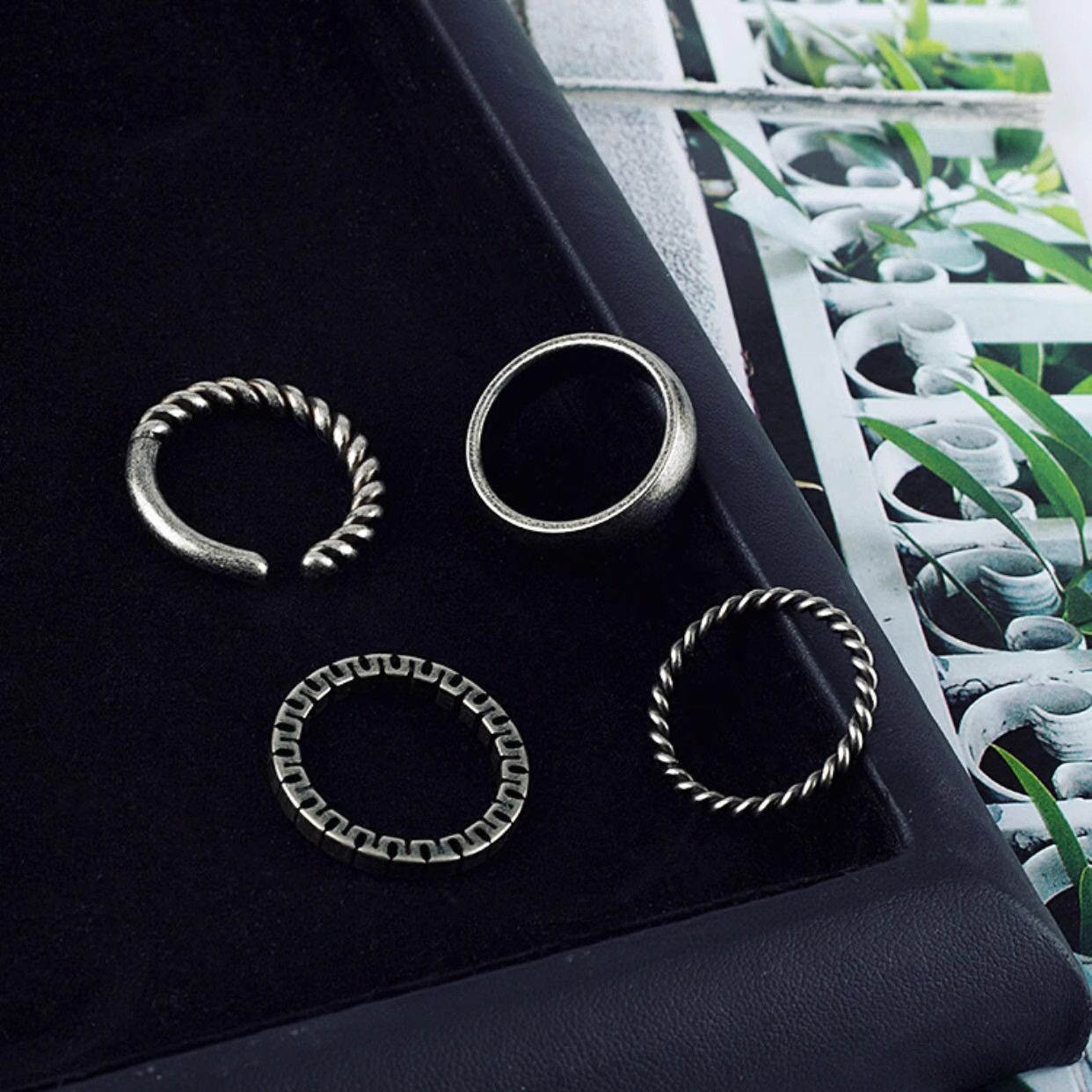 Jewelry Vibe Jewelry Rings Open Size Chrome Ring (Size 7-13) Size ONE SIZE - 3 Thumbnail