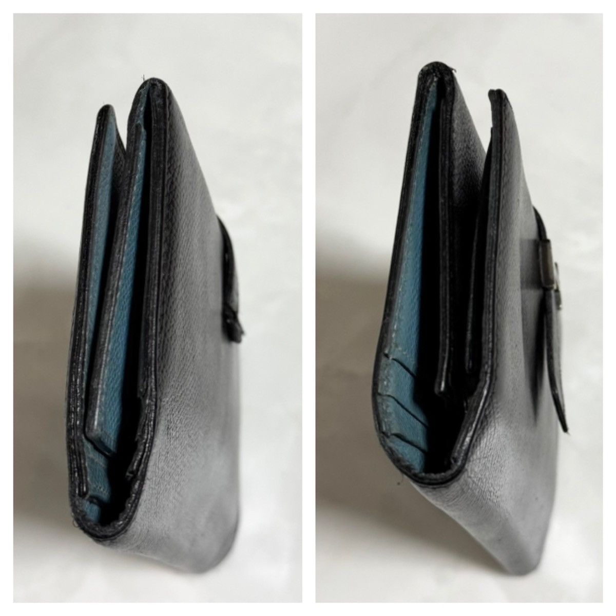 Hermes Hermes Bearn □J stamp 10 card pockets Tri-fold long wallet Size ONE SIZE - 4 Thumbnail