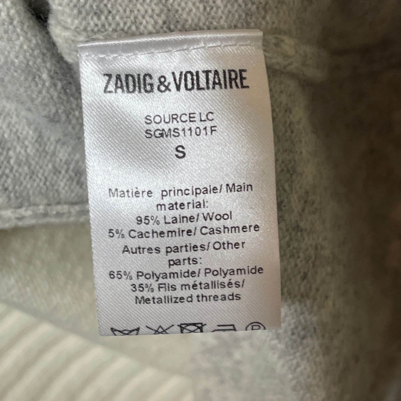 Zadig & Voltaire Zadig & Voltaire two-tone wool-cashmere crewneck sweater S Size S / US 4 / IT 40 - 7 Thumbnail