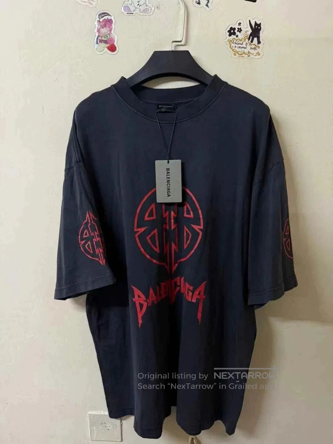 Balenciaga Balenciaga 23FW Bitcoin Totem S/S Tee M. Size US M / EU 48-50 / 2 - 1 Thumbnail