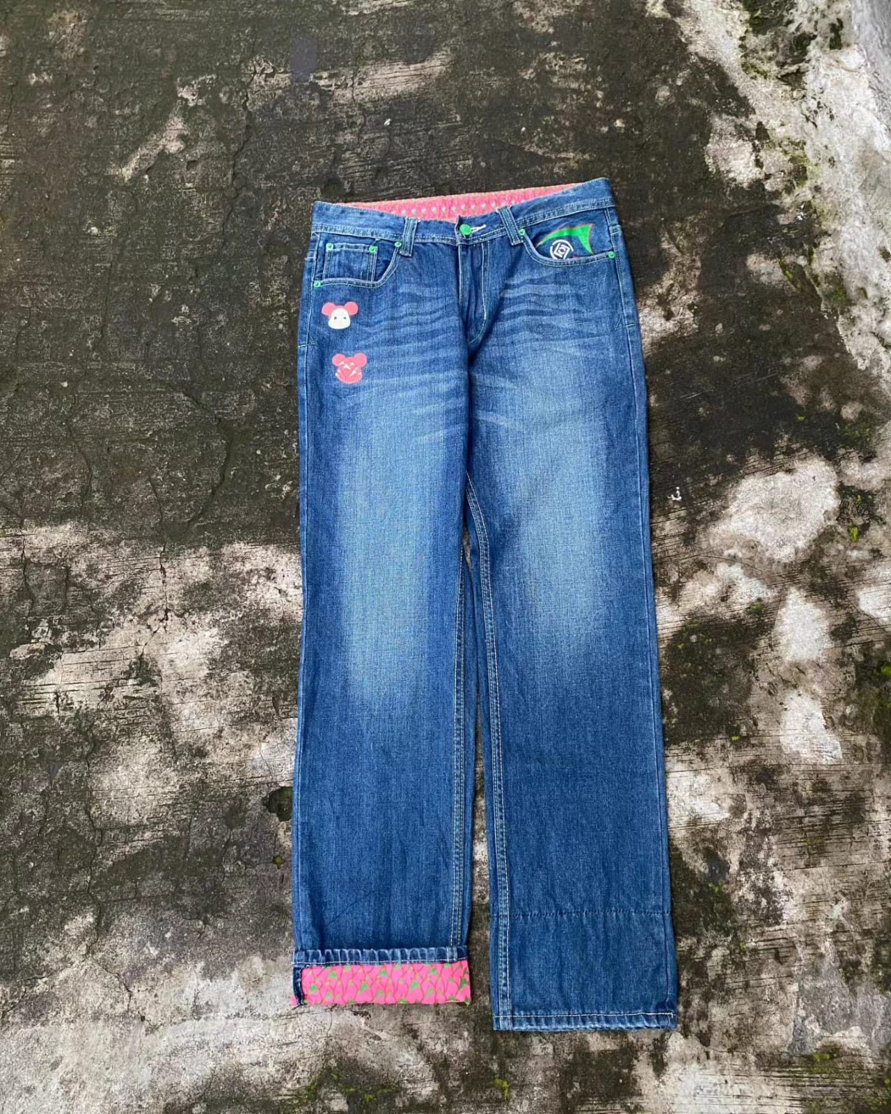 CLOT × Levi's × Medicom Toy Levi's x Clot Medicom Toy Bearbrick Watermelon Denim Jeans Size US 32 / EU 48 - 1 Thumbnail
