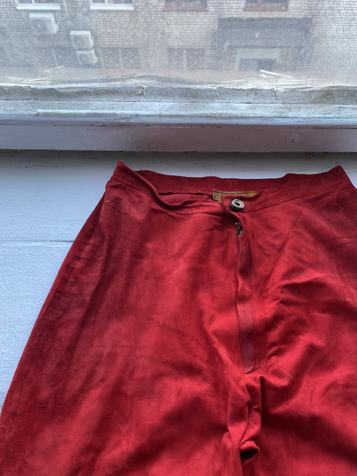 Roberto Cavalli × Vintage 🔥80s Roberto Cavalli Italy Designer Leather Suede 28 Pants Size 28" / US 6 / IT 42 - 20 Thumbnail