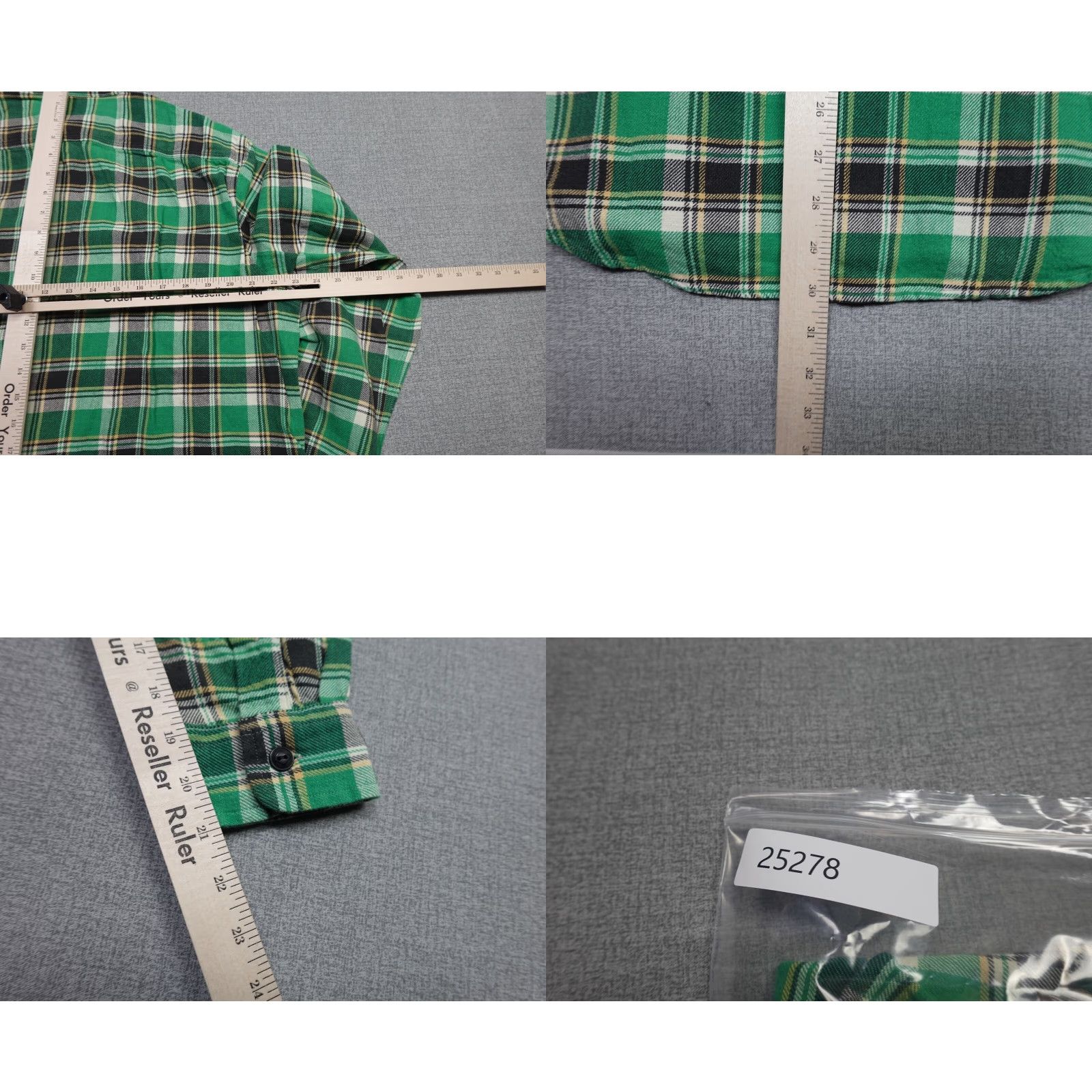 Polo Ralph Lauren Polo Ralph Lauren Twill Button-Up Shirt Mens Large Green Plaid Chin Strap NEW* Size US L / EU 52-54 / 3 - 8 Thumbnail