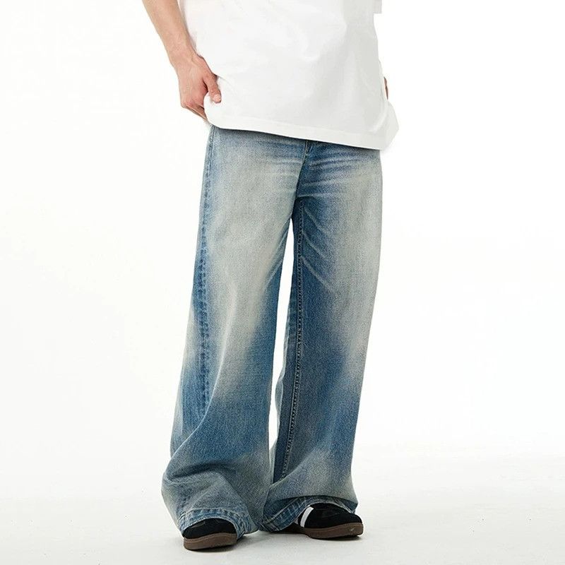 Jean American Style Washed Jeans Size US 32 / EU 48 - 3 Thumbnail