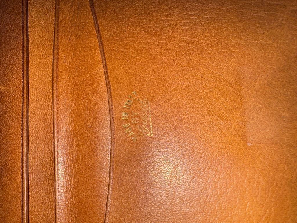 Gucci Diagonal Striped Canvas Leather Trim Bifold 70’s 80’s