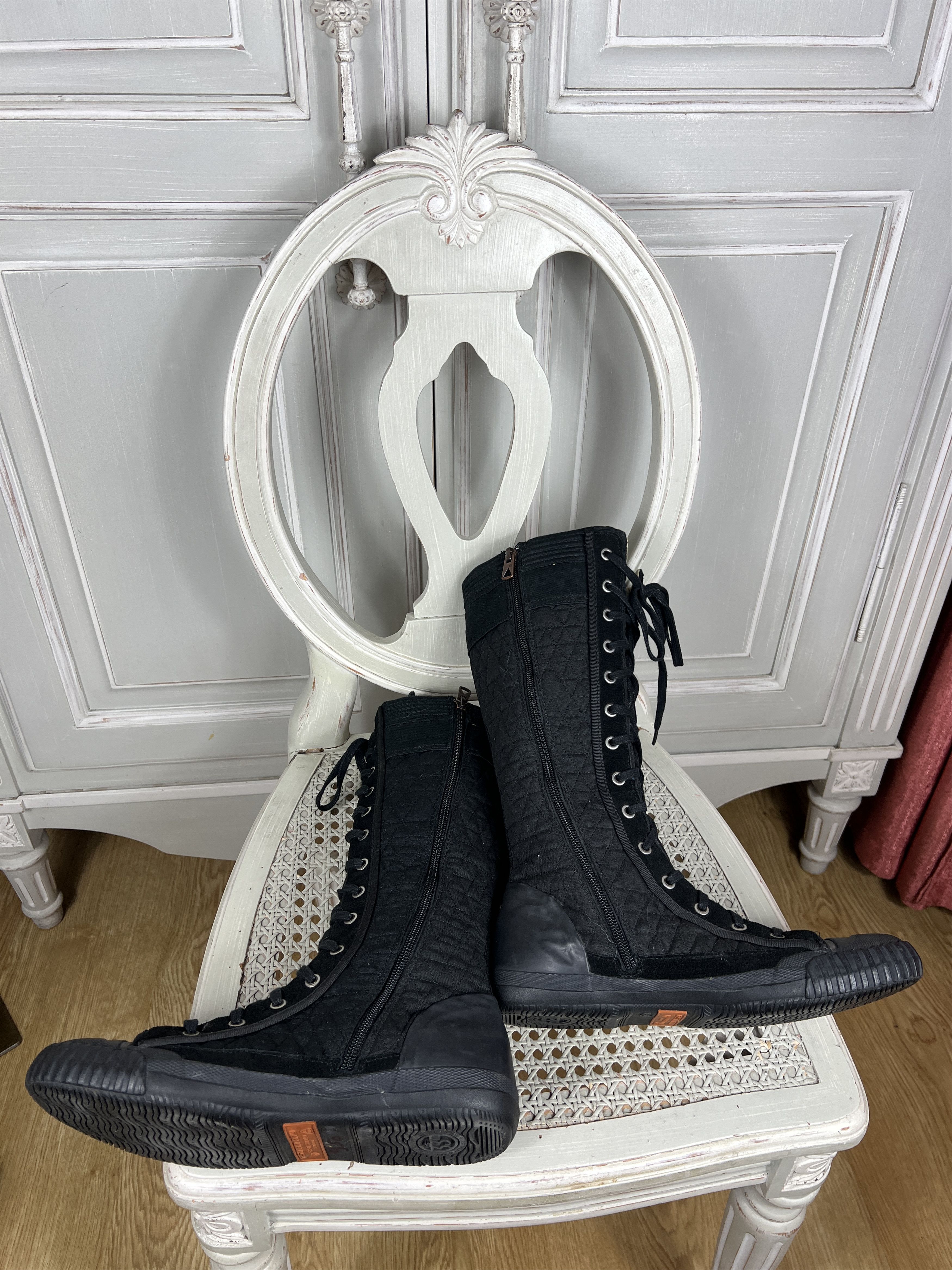 G-Star × Vintage VINTAGE G STAR HIGH LACE UP MOTO RACING BOOTS Size US 10 / IT 40 - 7 Thumbnail