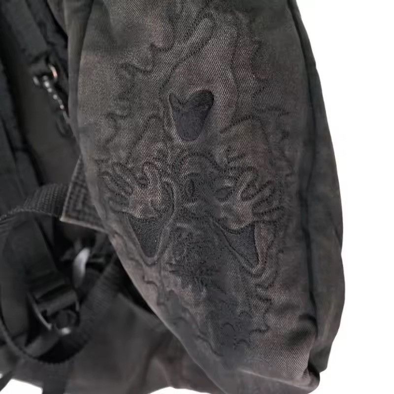 Japanese Brand Denim Y2k Backpack Women Streetwear Embroidery Letter Size ONE SIZE - 5 Thumbnail