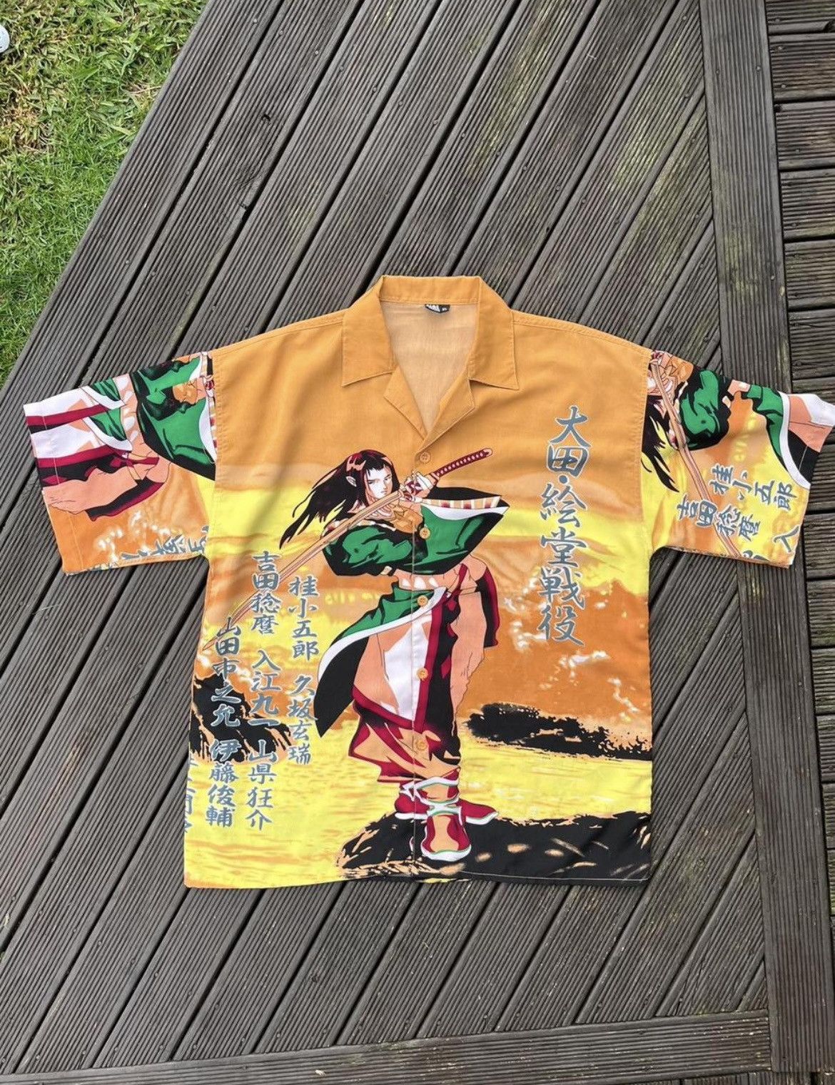 Other Y2k Japanese Samurai Graphic Button-up tee Size US XL / EU 56 / 4 - 1 Thumbnail
