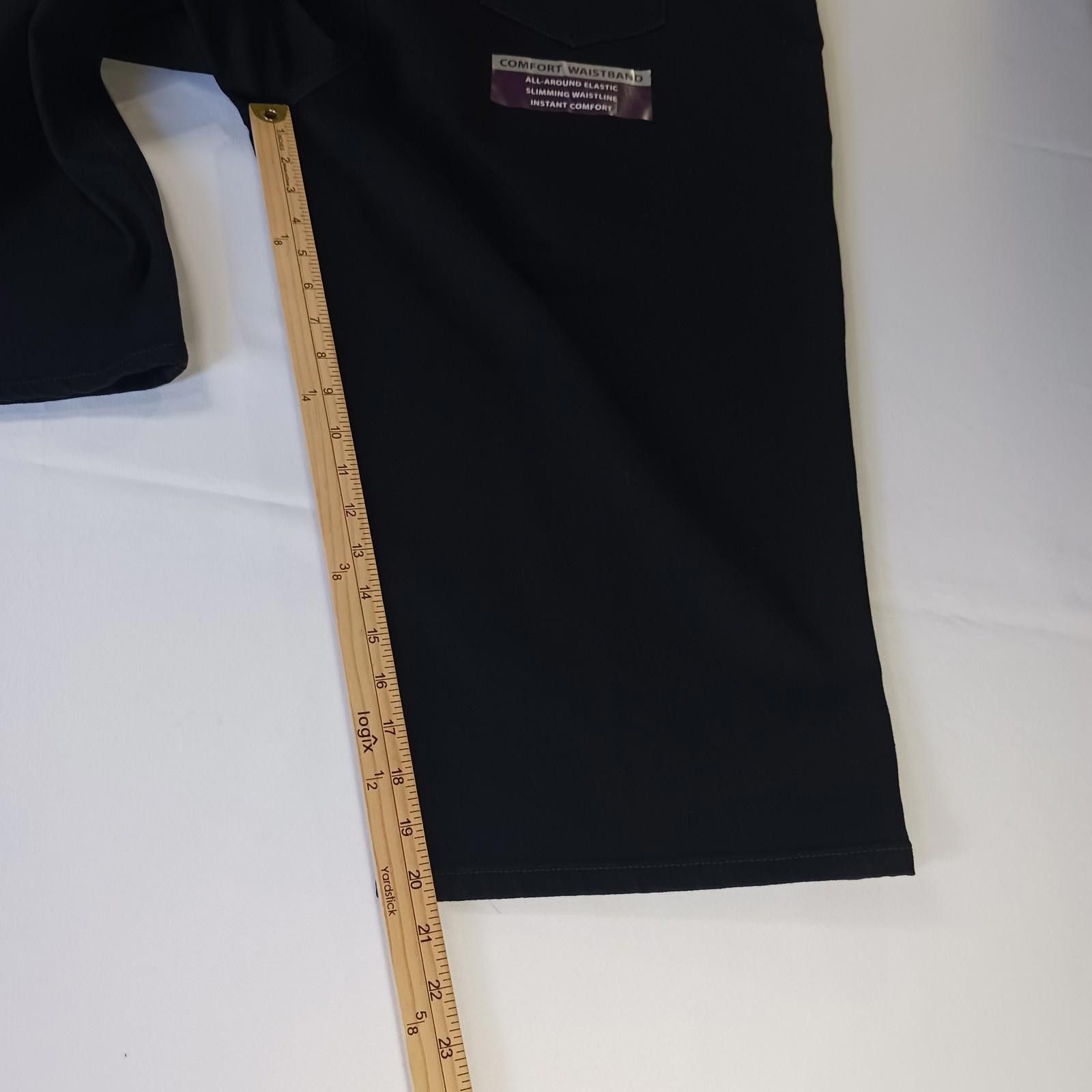 Other Gloria Vanderbilt LCF23235R AVERY Womens Black Shorts Sz 24W Size 42" / US 20 - 8 Thumbnail