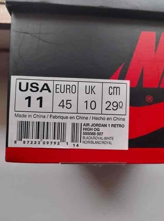 Nike Nike Air Jordan 1 Retro Size US 11 / EU 44 - 5 Thumbnail