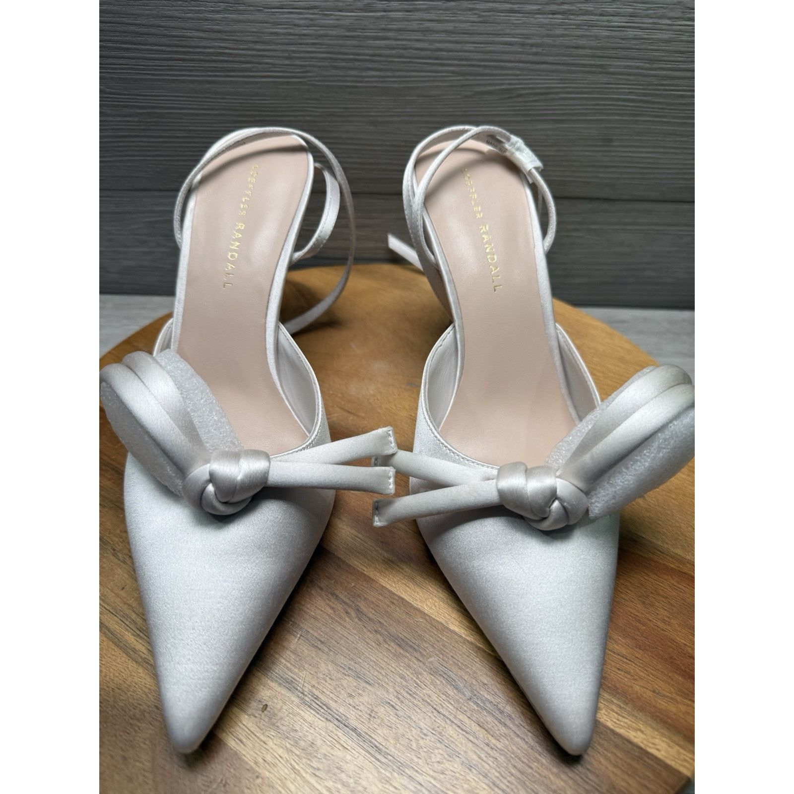 Loeffler Randall LOEFFLER RANDALL SYLVANA HEELS WHITE SLINGBACK SLIP Size 9.5 Size US 9.5 / IT 39.5 - 3 Thumbnail